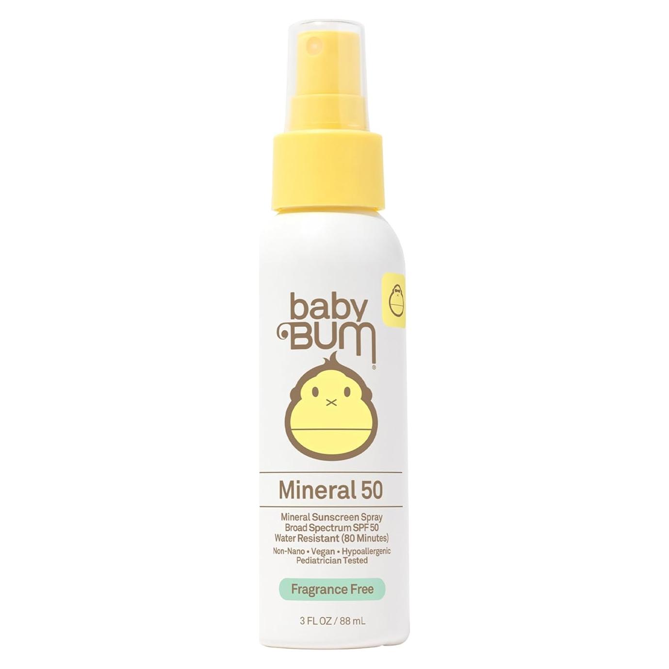 Spray Solar Baby Bum SPF 50 - Protección Mineral Piel Sensible 89 ML