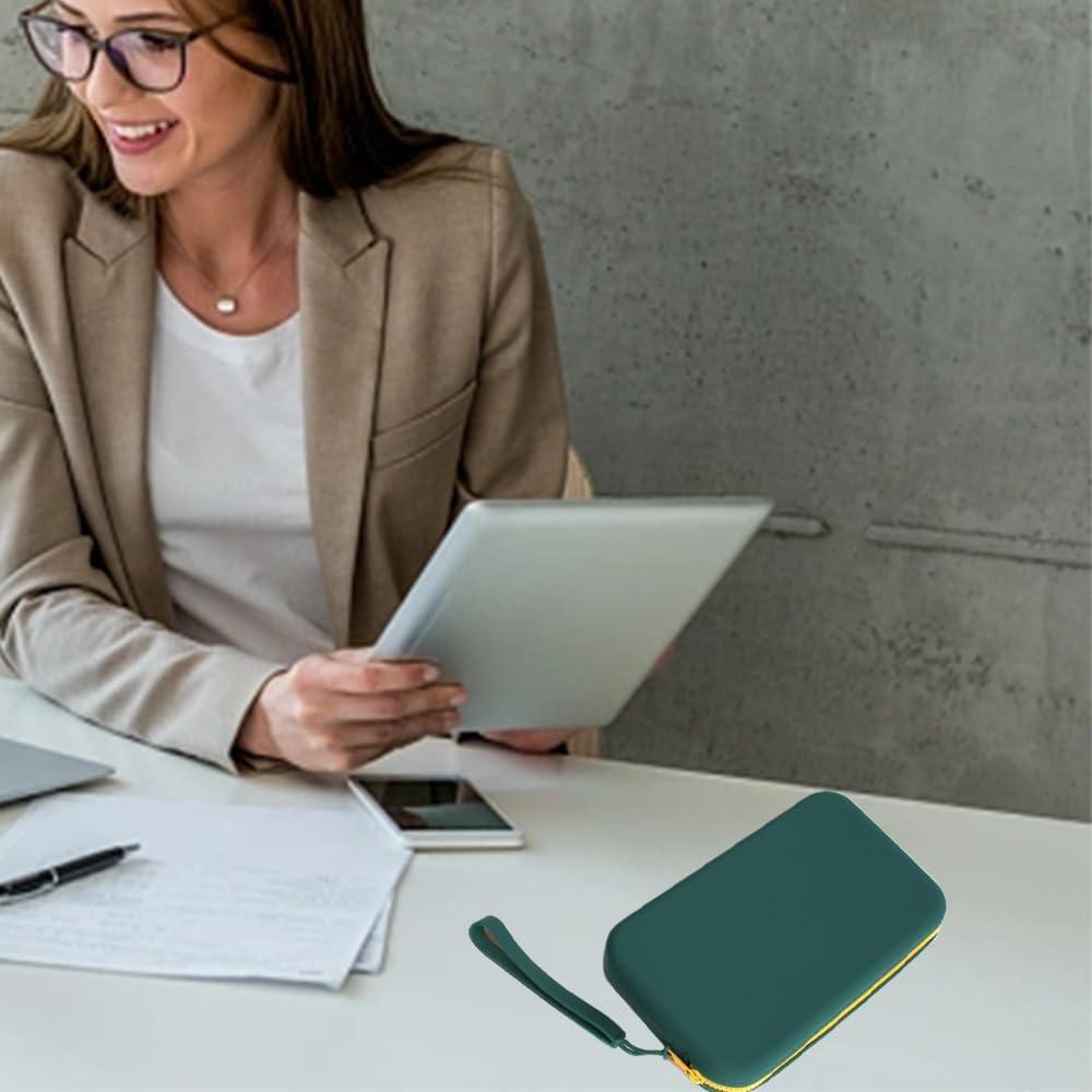 Bolsa de Maquillaje Grande de Silicona Verde Medio - Organizador Portátil