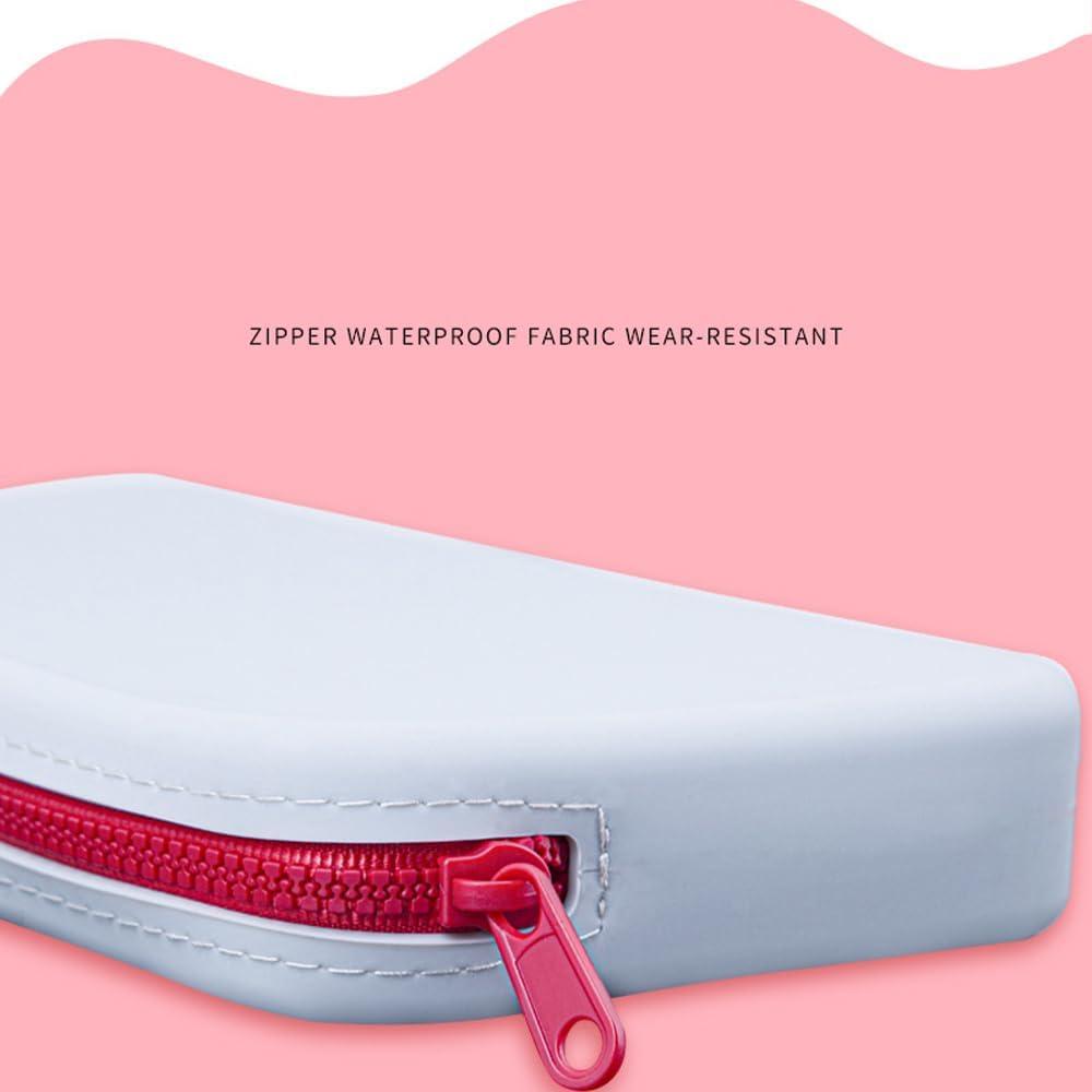 Bolsa de Maquillaje Grande de Silicona Verde Medio - Organizador Portátil