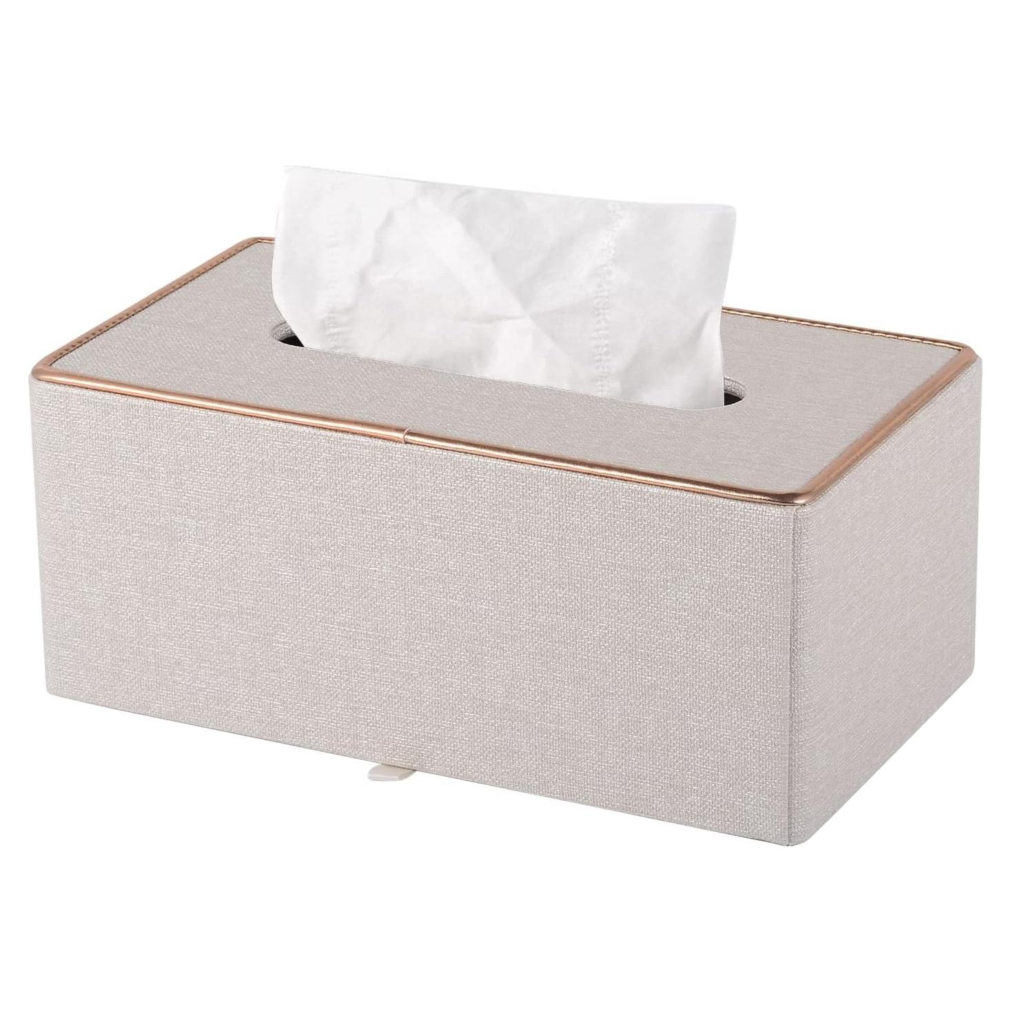 Soporte de Caja de Tissue Rectangular XNONE Beige