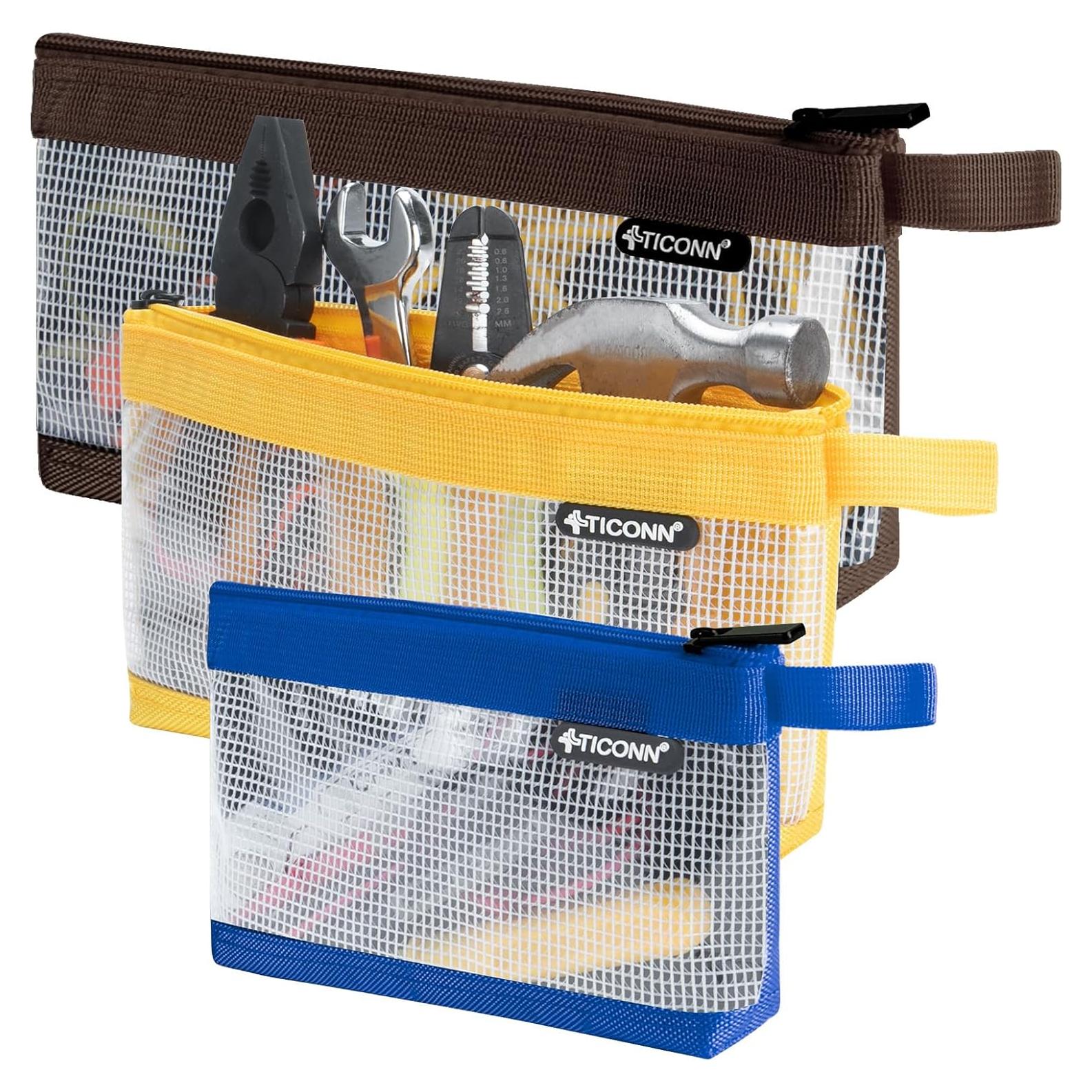 Bolsa de Herramientas TICONN 3PK Oxford 1680D Transparente