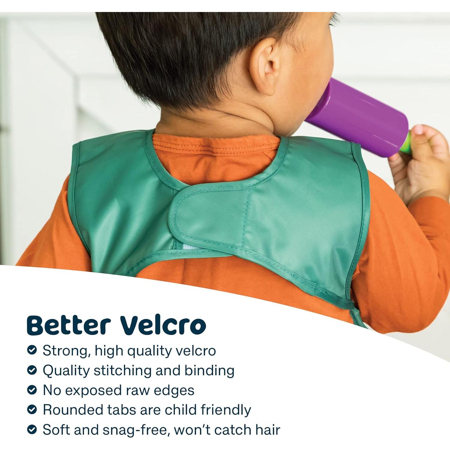 Baberos impermeables Tiny Twinkle - Paquete de 2, 100% poliéster reciclado, Pequeño 6-24 meses