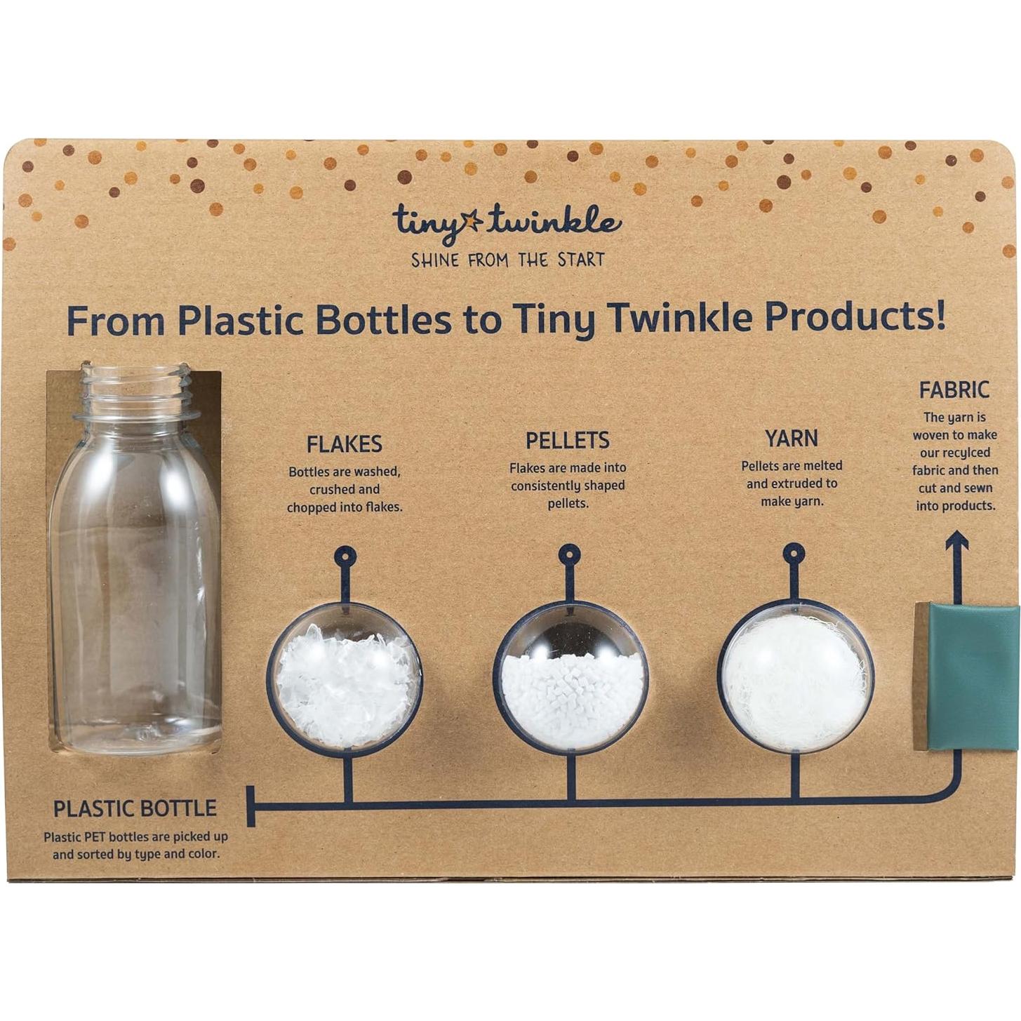 Baberos impermeables Tiny Twinkle - Paquete de 2, 100% poliéster reciclado, Pequeño 6-24 meses