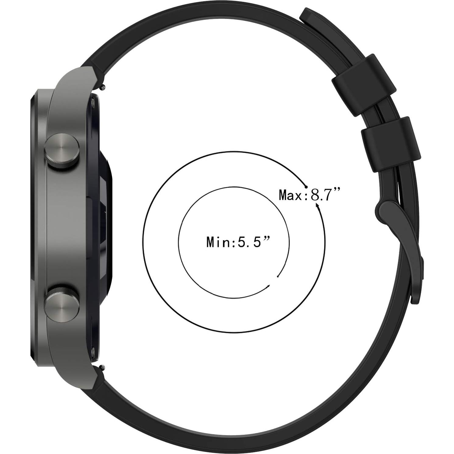 Correas de Silicona E ECSEM para Reloj CARBINOX 22mm Multicolor