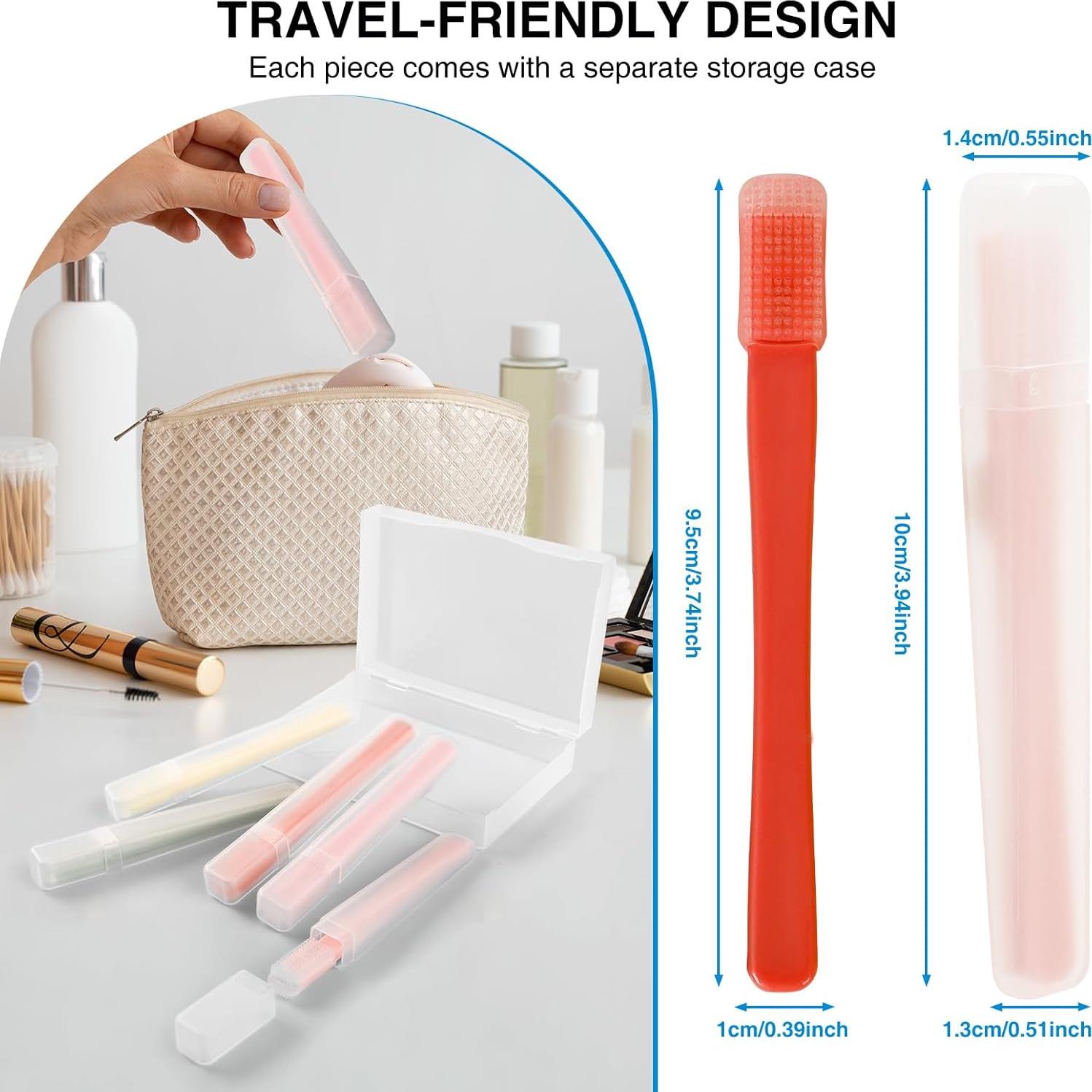 Cepillo de Silicona Suave para Párpados Sensibles - 5 Piezas