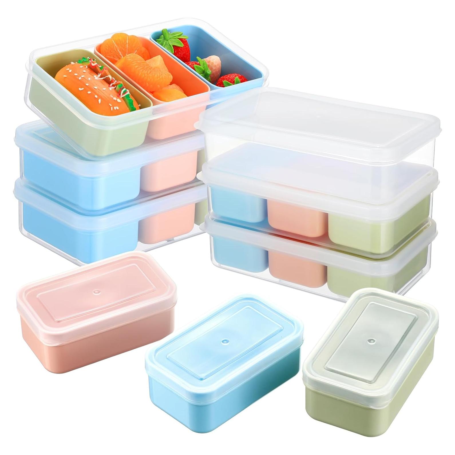 Set de 8 Contenedores de Snack SiliFine con Tapas Reutilizables