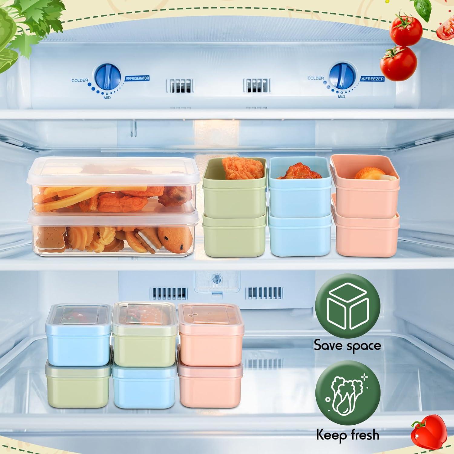 Set de 8 Contenedores de Snack SiliFine con Tapas Reutilizables