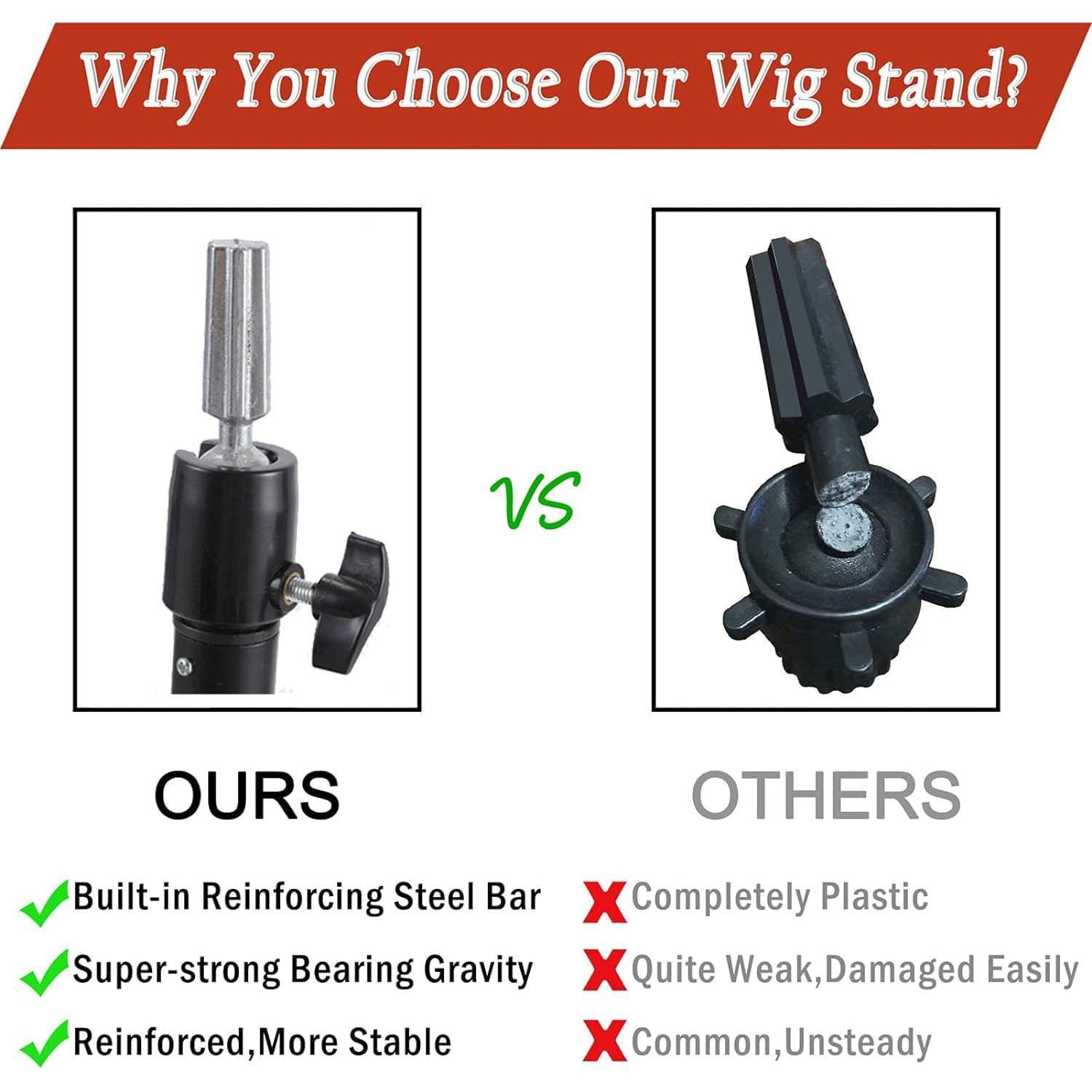 Soporte de Peluca Tripode Ajustable Xue Lang 40" Negro