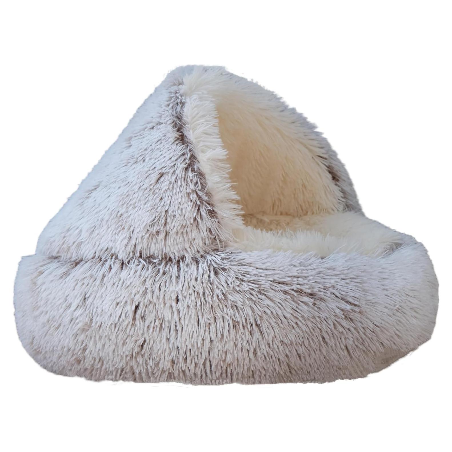 Cama Redonda para Gatos y Perros FURUISITAI 50.8cm Café