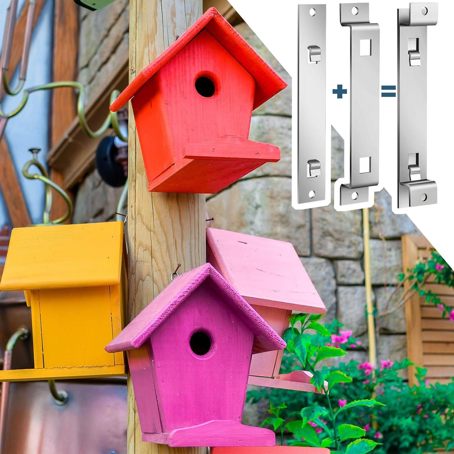 Soporte para Casa de Aves Blulu - Acero Galvanizado (2 Juegos)