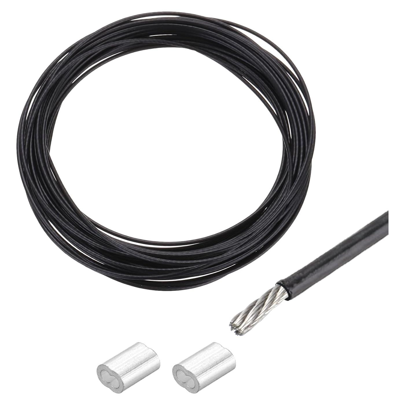 Cable de Acero Inoxidable 304 5m MECCANIXITY con Recubrimiento Vinilo 0.8mm