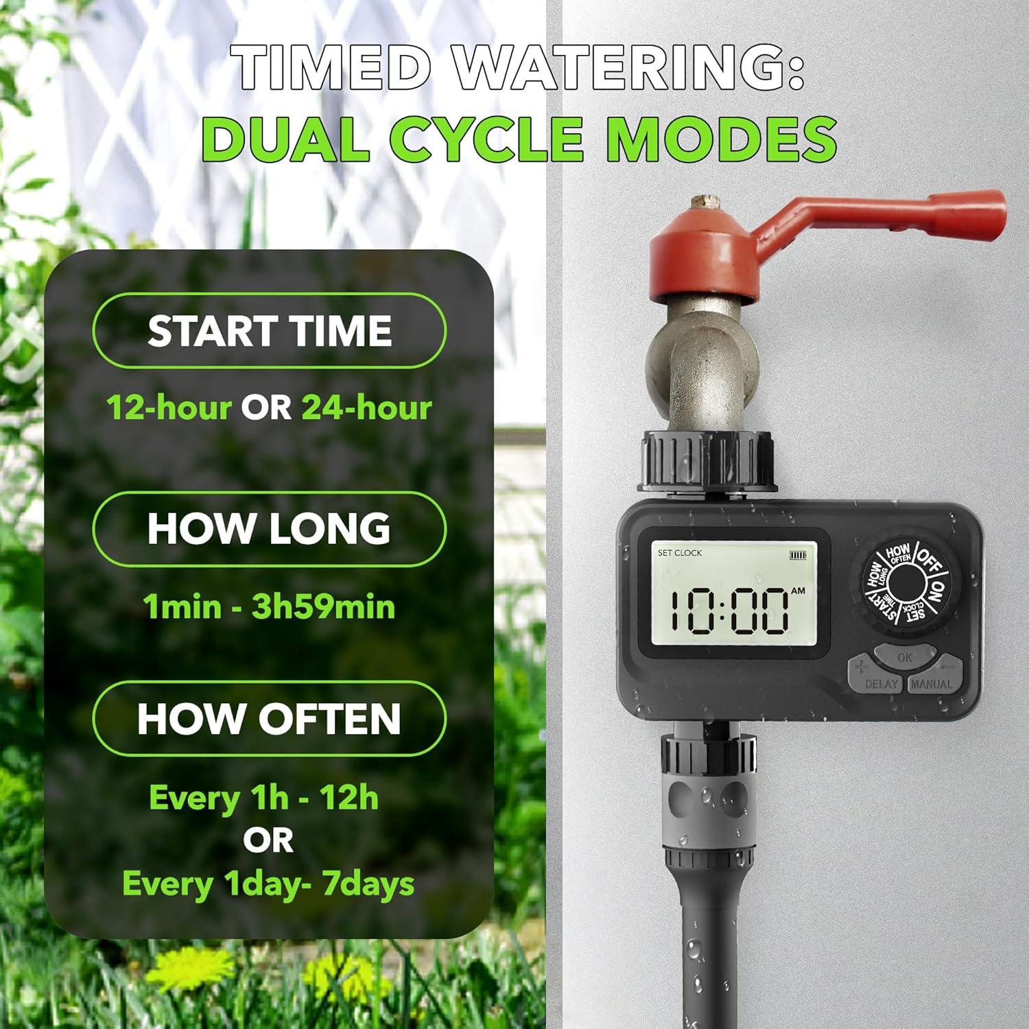 Temporizador de Riego BN-LINK Digital 1 Salida a Prueba de Agua