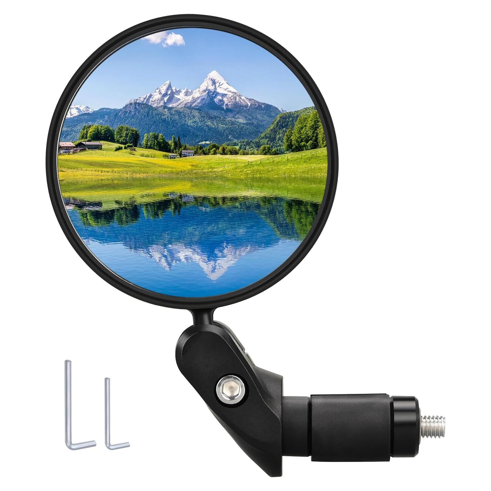 Espejo Retrovisor Convexo RUBY.Q para Bicicleta Ajustable