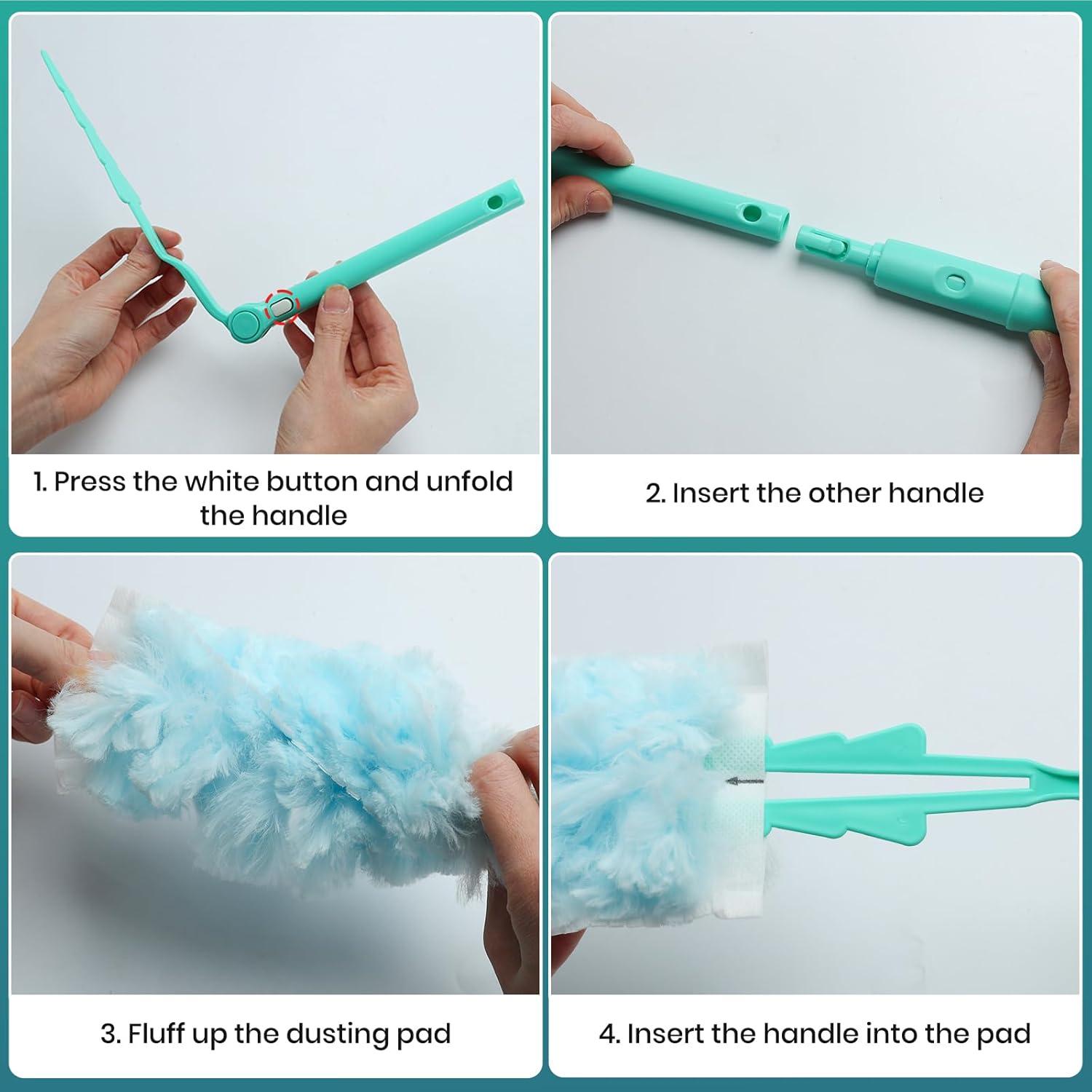 30 Almohadillas de Reemplazo Plumero MAVRIZ 360 Grados Desechables