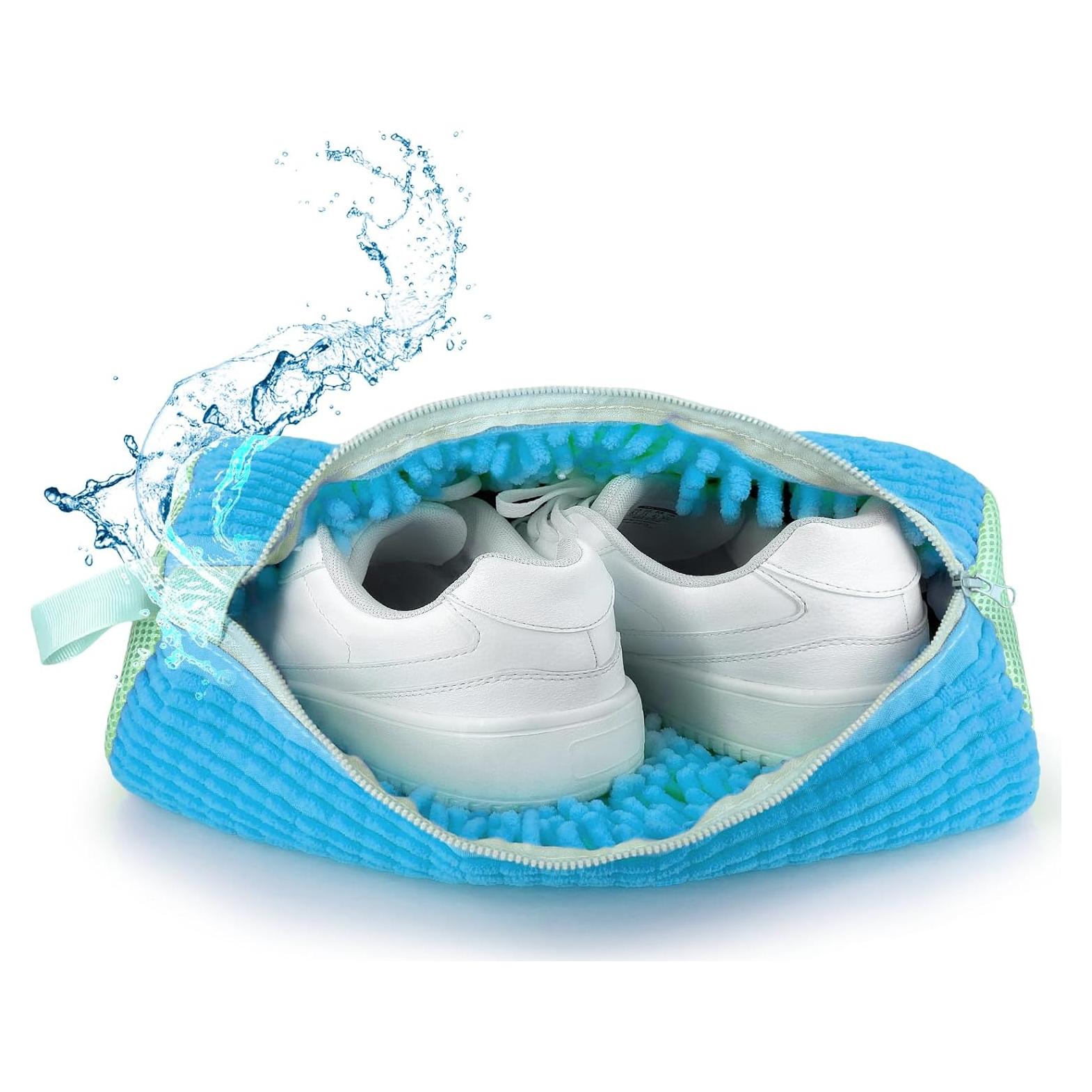 Bolsa para Lavar Zapatos FANCYFEB 2 Piezas Reutilizables Azul