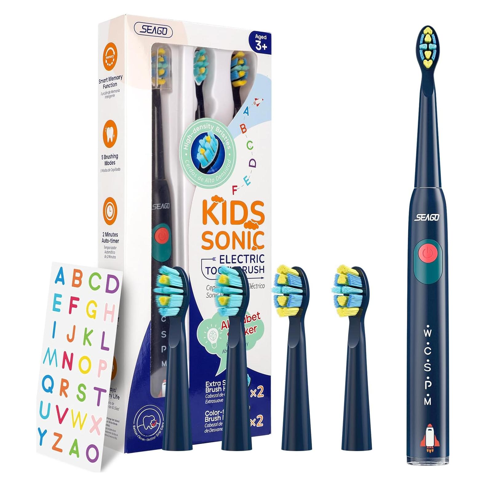 Cepillo de Dientes Eléctrico SEAGO SG-2303 Marino para Niños