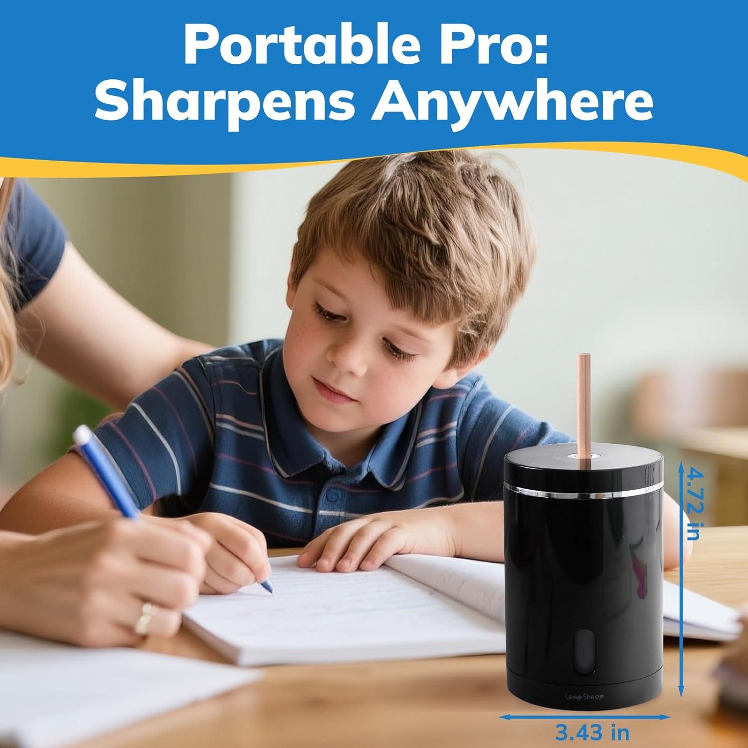 Sacapuntas Eléctrico Leep Sheep Automático Recargable 6-8mm