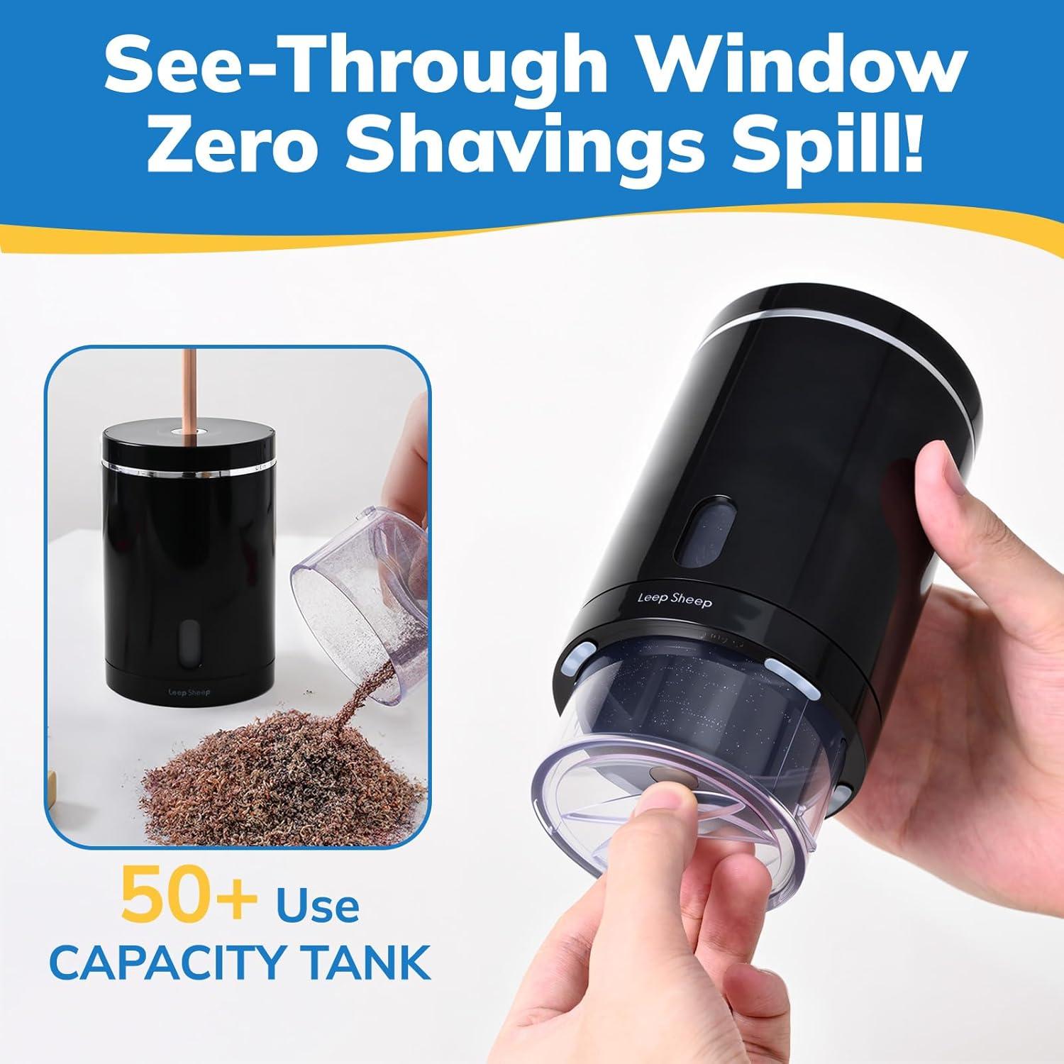 Sacapuntas Eléctrico Leep Sheep Automático Recargable 6-8mm