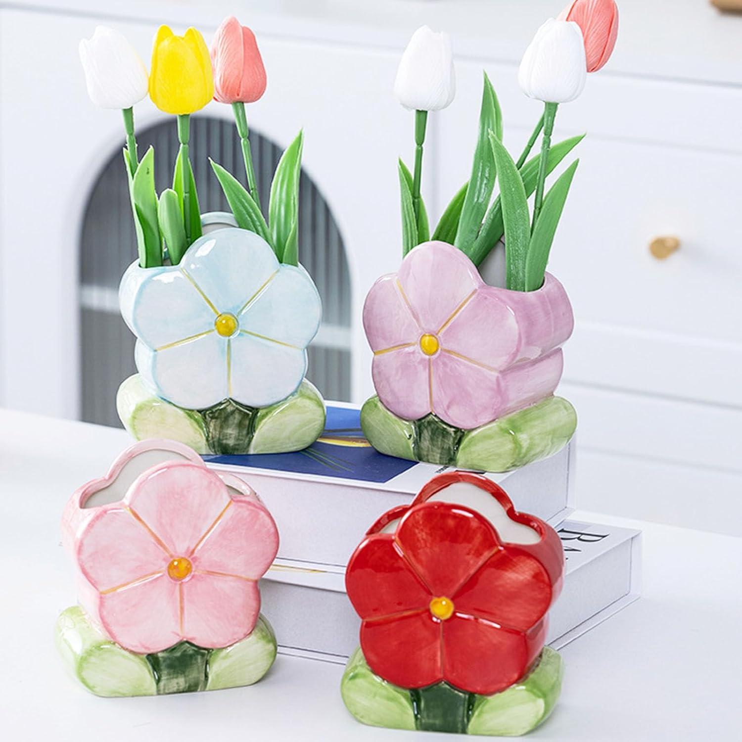 Soporte de Brochas de Maquillaje TANG SONG Cerámica Azul