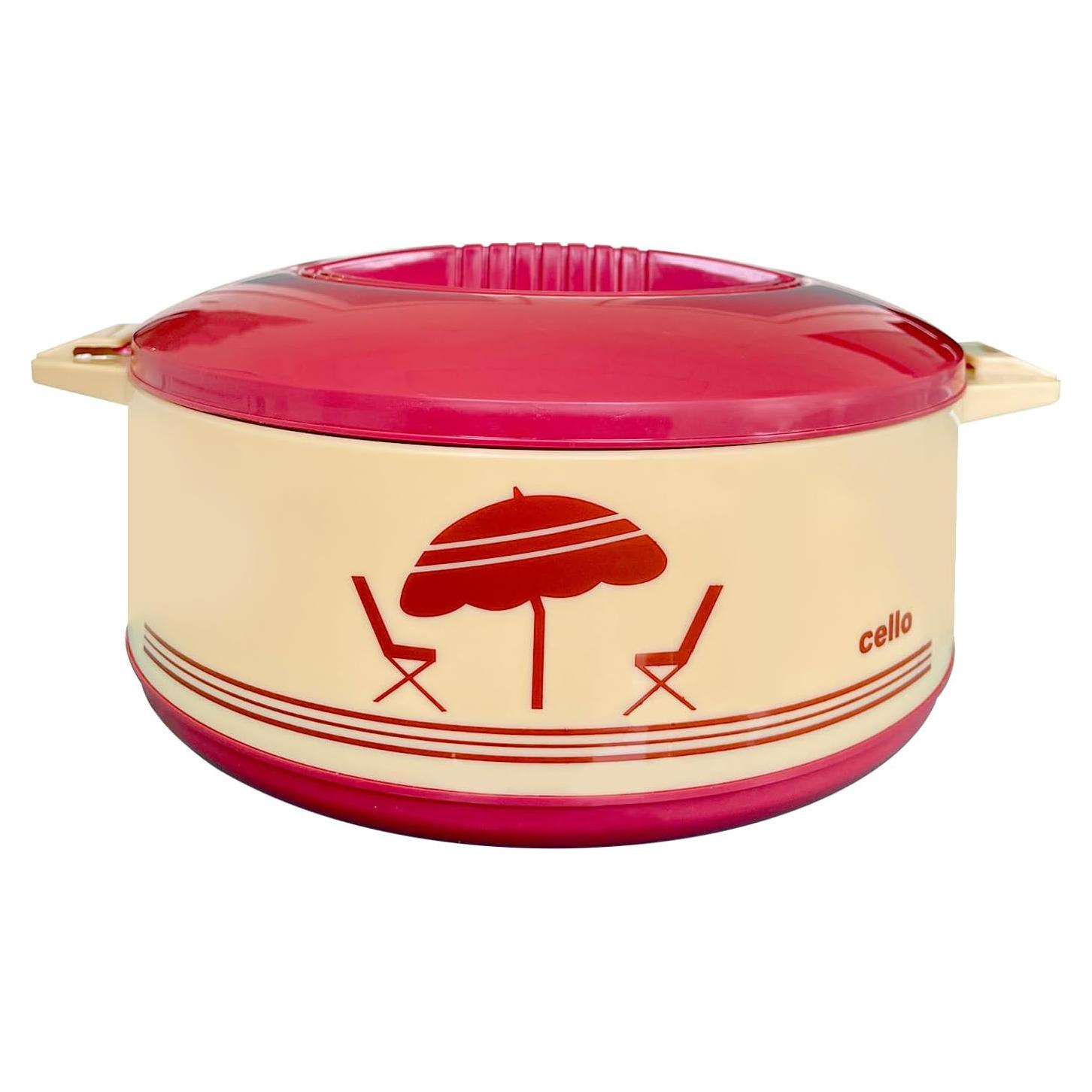 Cazuela Aislada Cello Beige 1250ml Acero Inoxidable