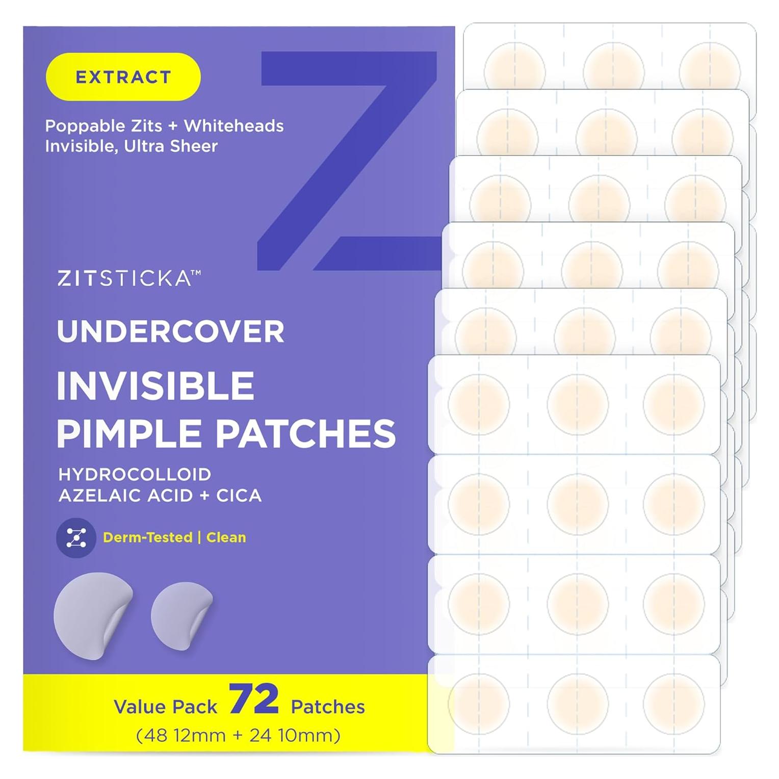 Parches Invisibles ZitSticka para Granitos 72ct - Hidrocoloide