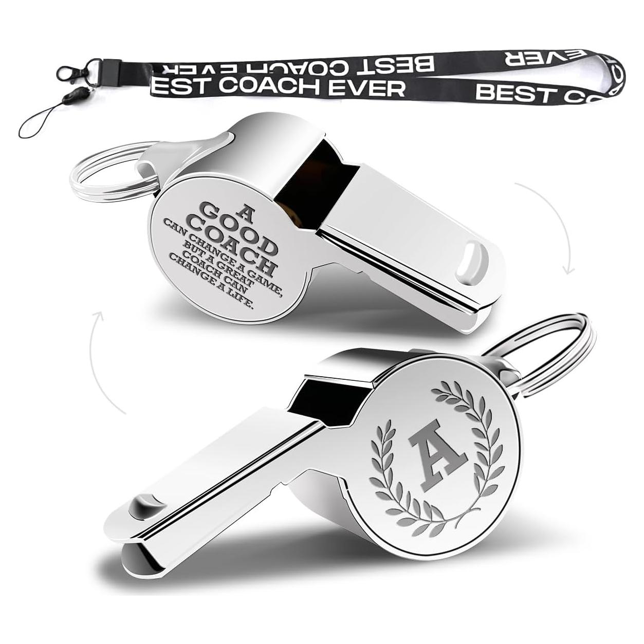 Silbato de Acero Inoxidable para Entrenadores con Cordón