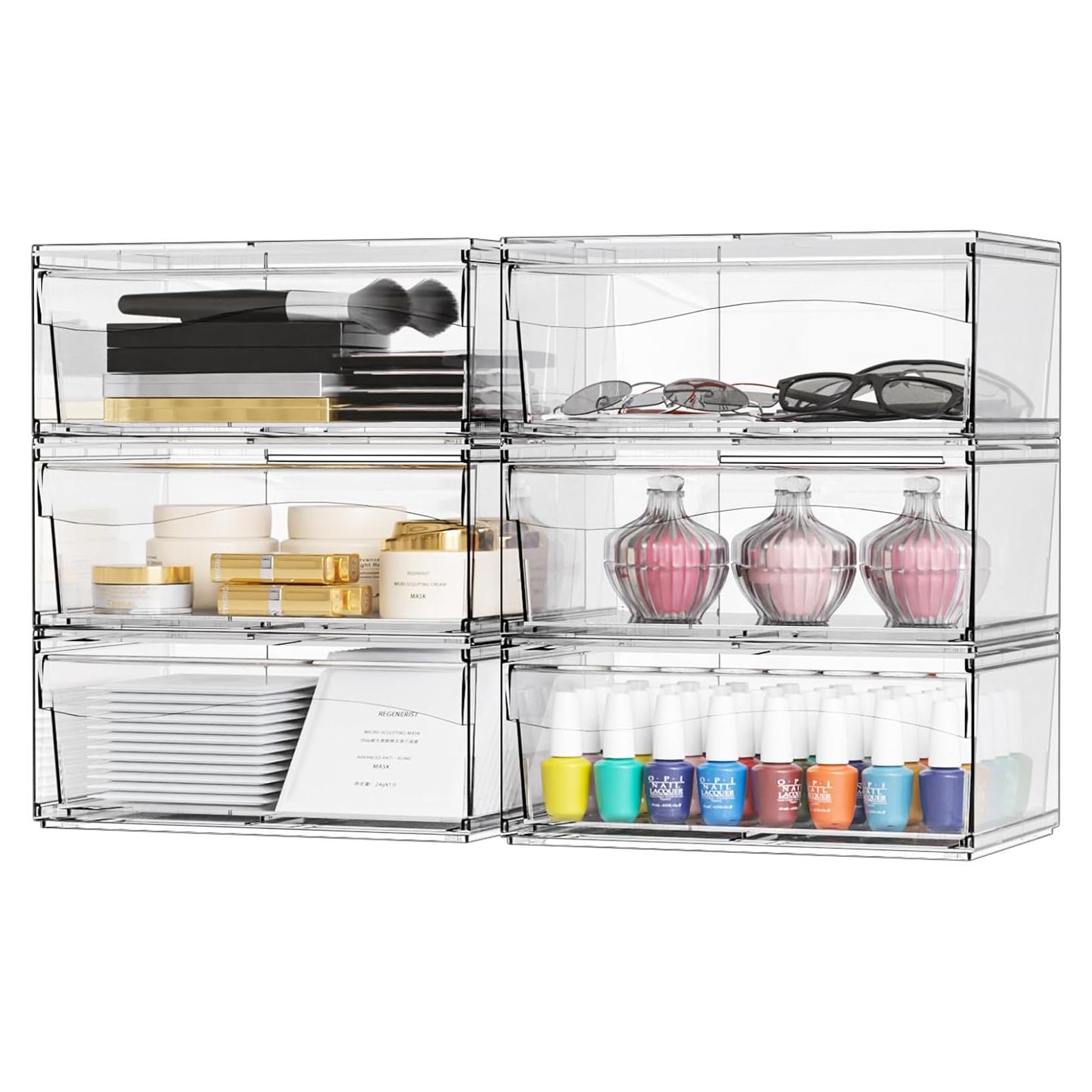 Organizador de Maquillaje Yieach 6 Cajones Apilables 30.48 cm