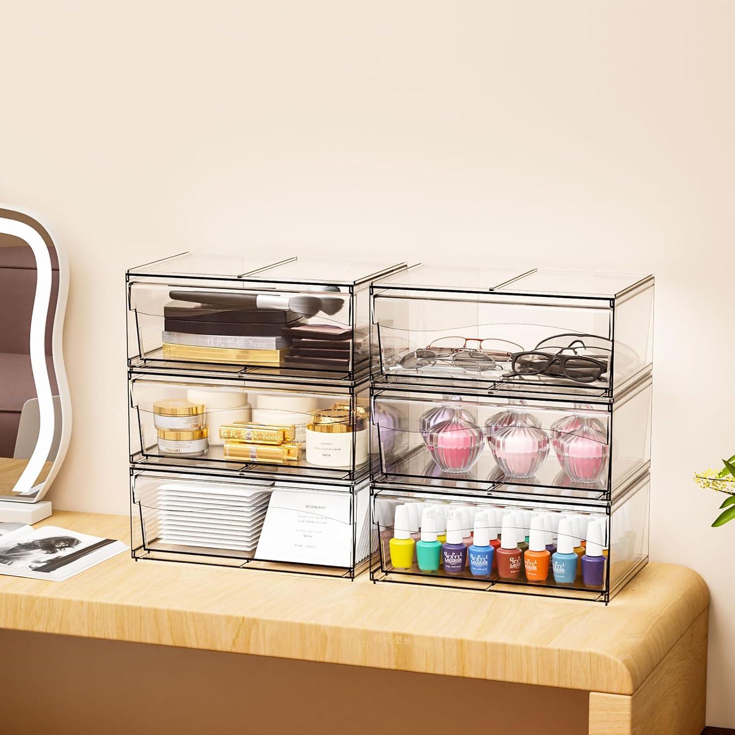 Organizador de Maquillaje Yieach 6 Cajones Apilables 30.48 cm