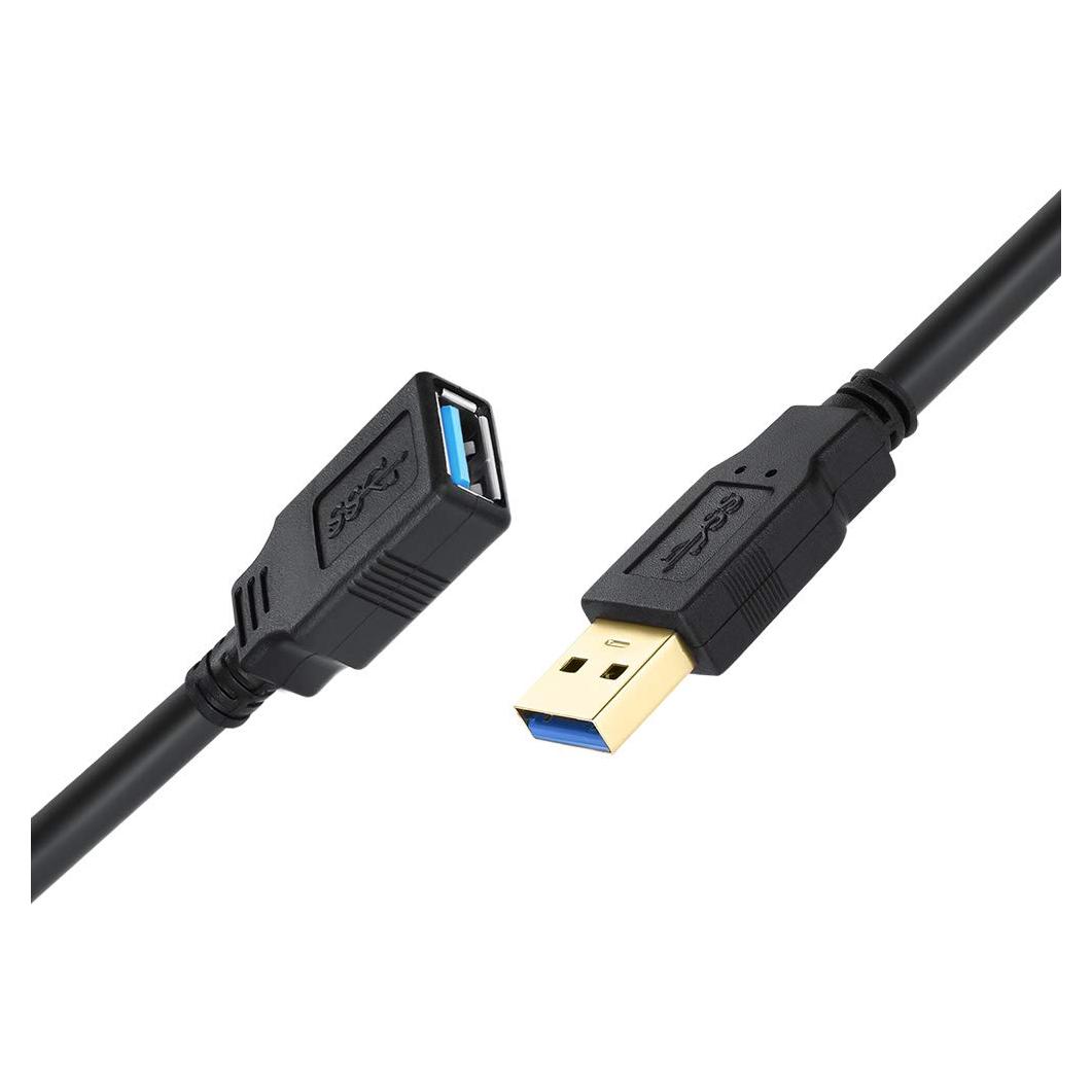 Cable Extensor USB 3.0 3m ZEQKULW Macho a Hembra Negro