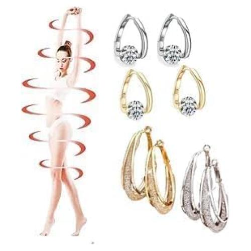 Pendientes de Magnetoterapia Lovefinity para Mujeres - 4 Pares