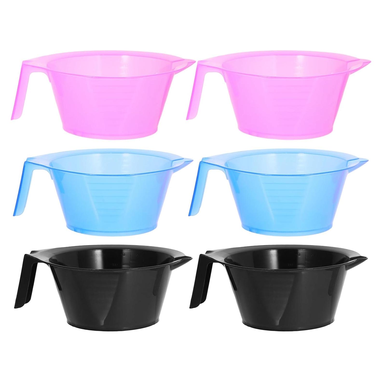 Kit 6 Tazones Mezcladores de Color LALAFINA para Tinte Cabello