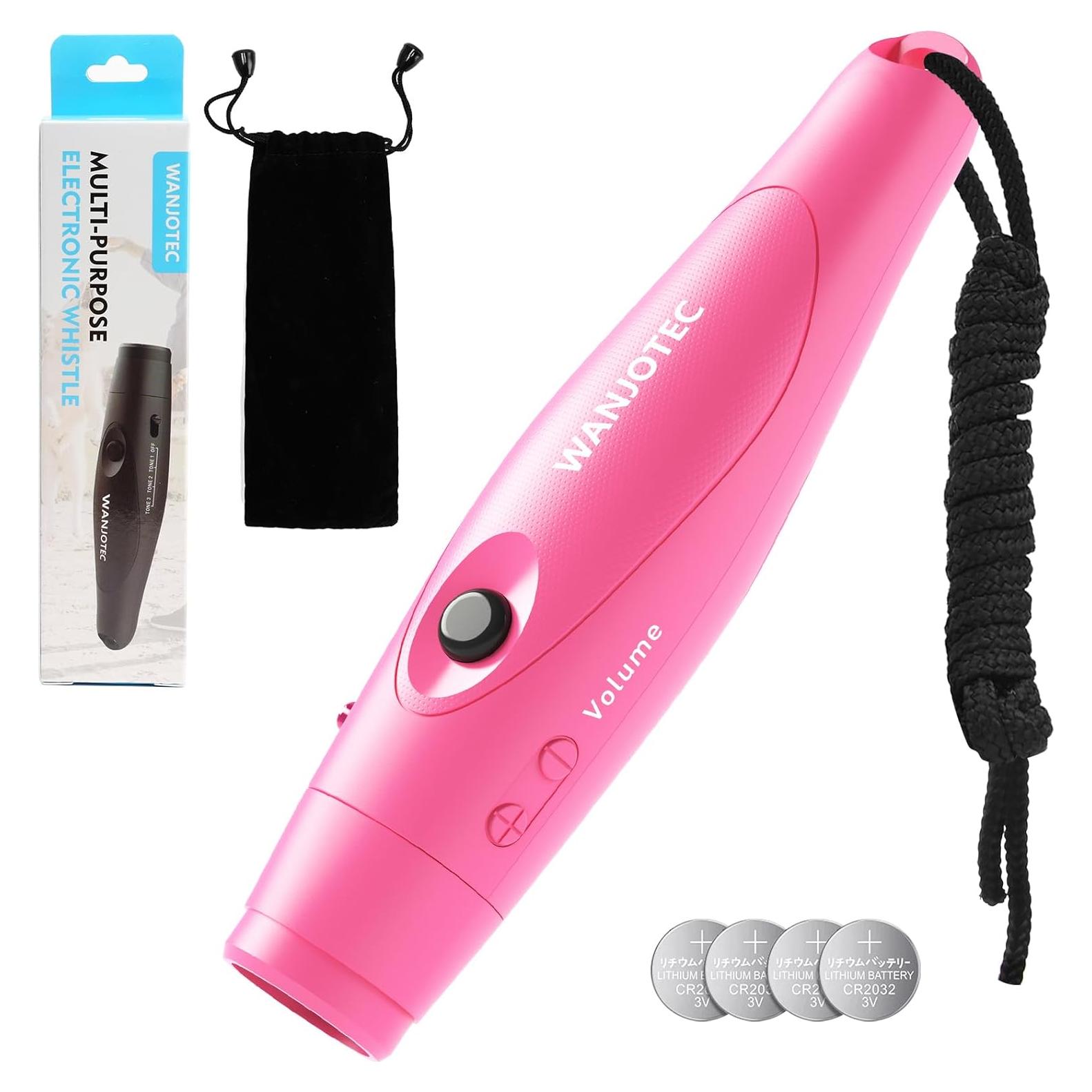 Silbato Electrónico WANJOTEC Rosa 3 Tonos Ajustables 130dB