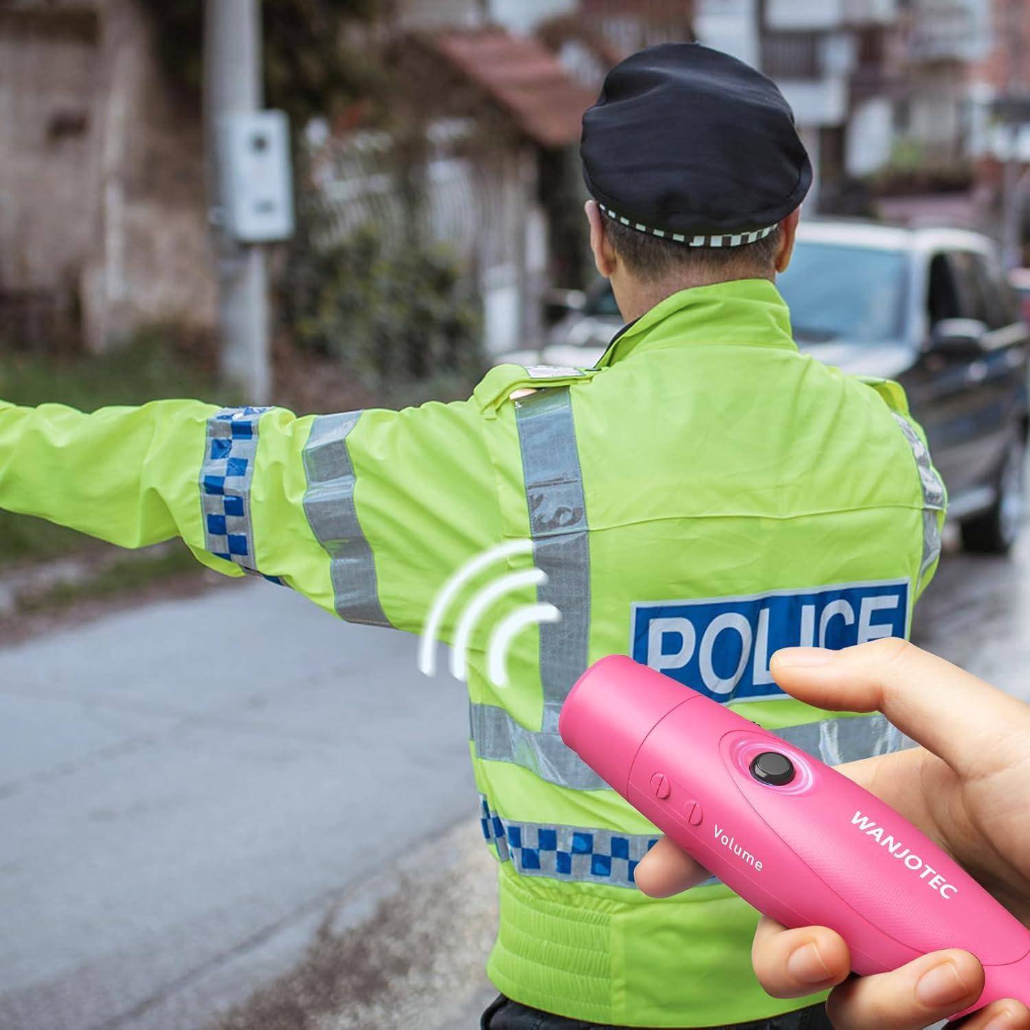 Silbato Electrónico WANJOTEC Rosa 3 Tonos Ajustables 130dB