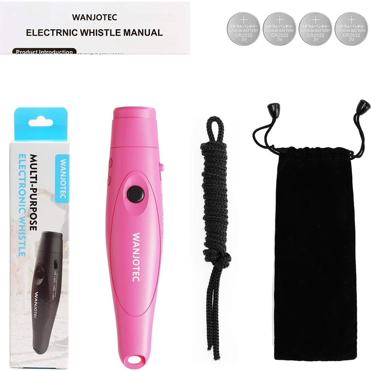 Silbato Electrónico WANJOTEC Rosa 3 Tonos Ajustables 130dB