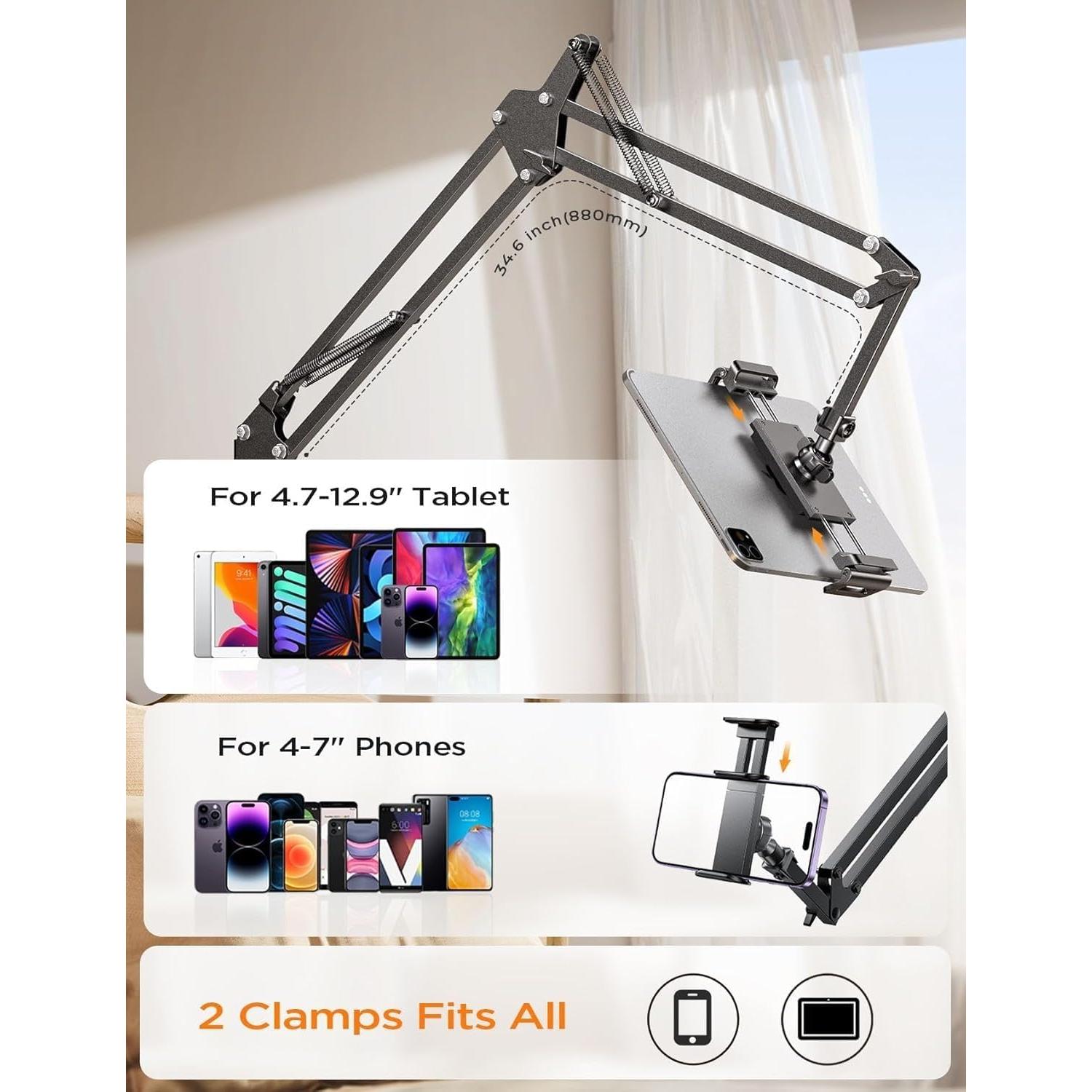 Soporte para Tablet LISEN Ajustable 4-13" Negro