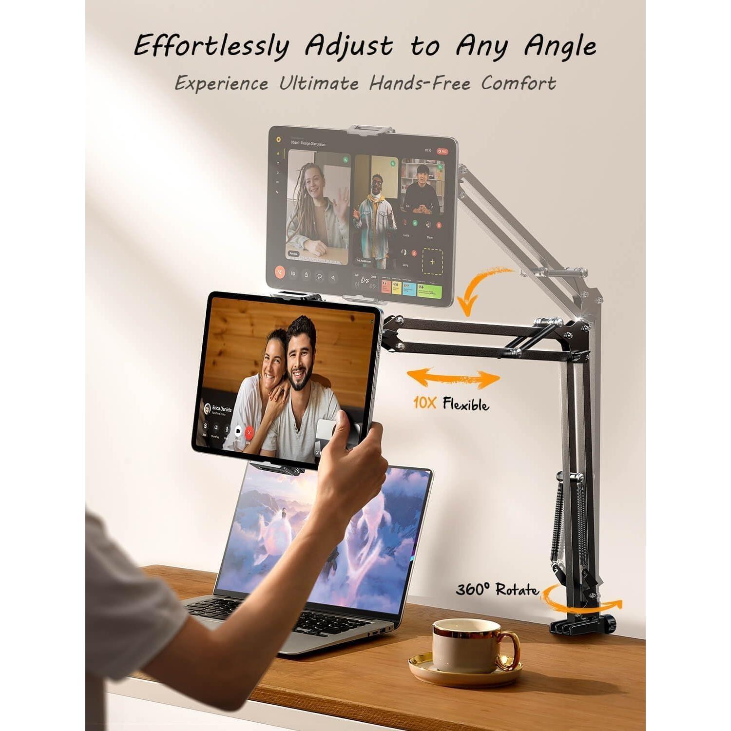 Soporte para Tablet LISEN Ajustable 4-13" Negro