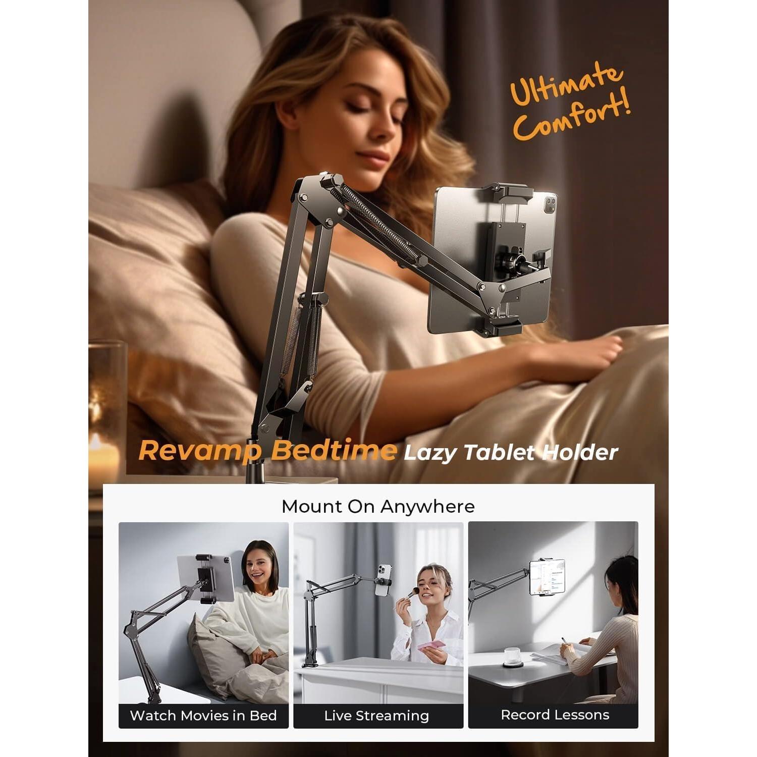 Soporte para Tablet LISEN Ajustable 4-13" Negro