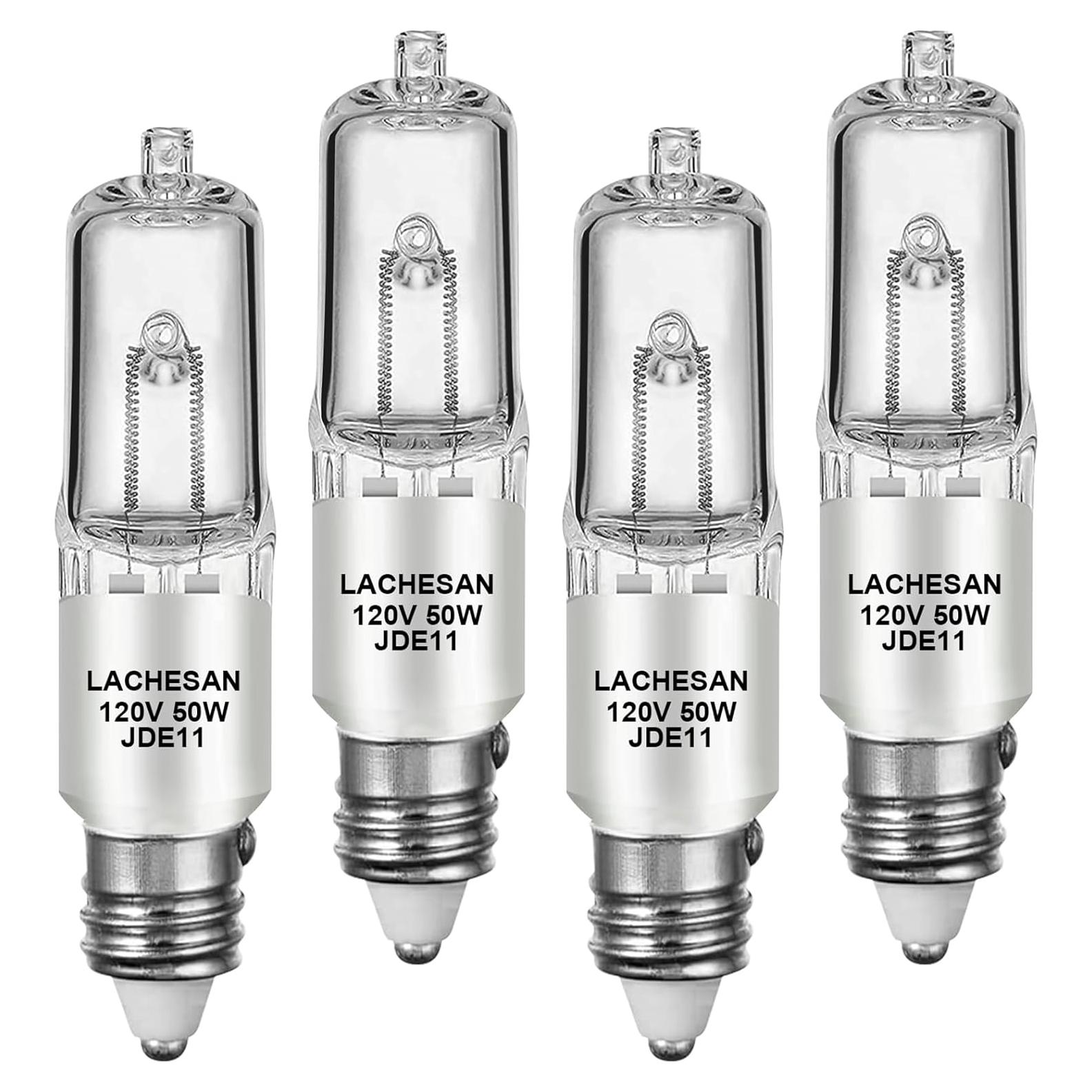 Bombilla LED E11 50W Regulable 2700K Lachesan - Paquete de 4