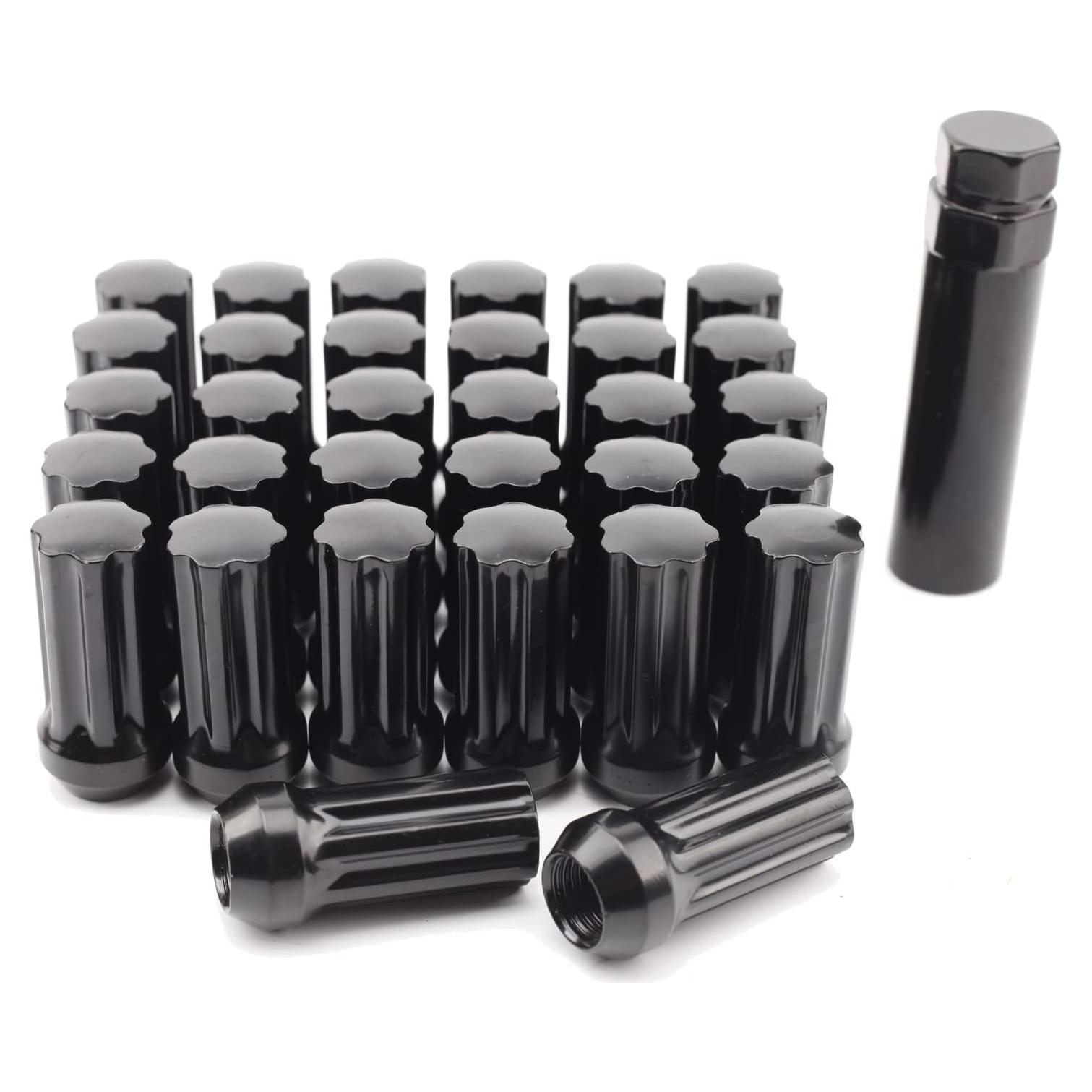 Juego de 32 Tuercas de Rueda Mardarth 9/16-18 Spline Negro