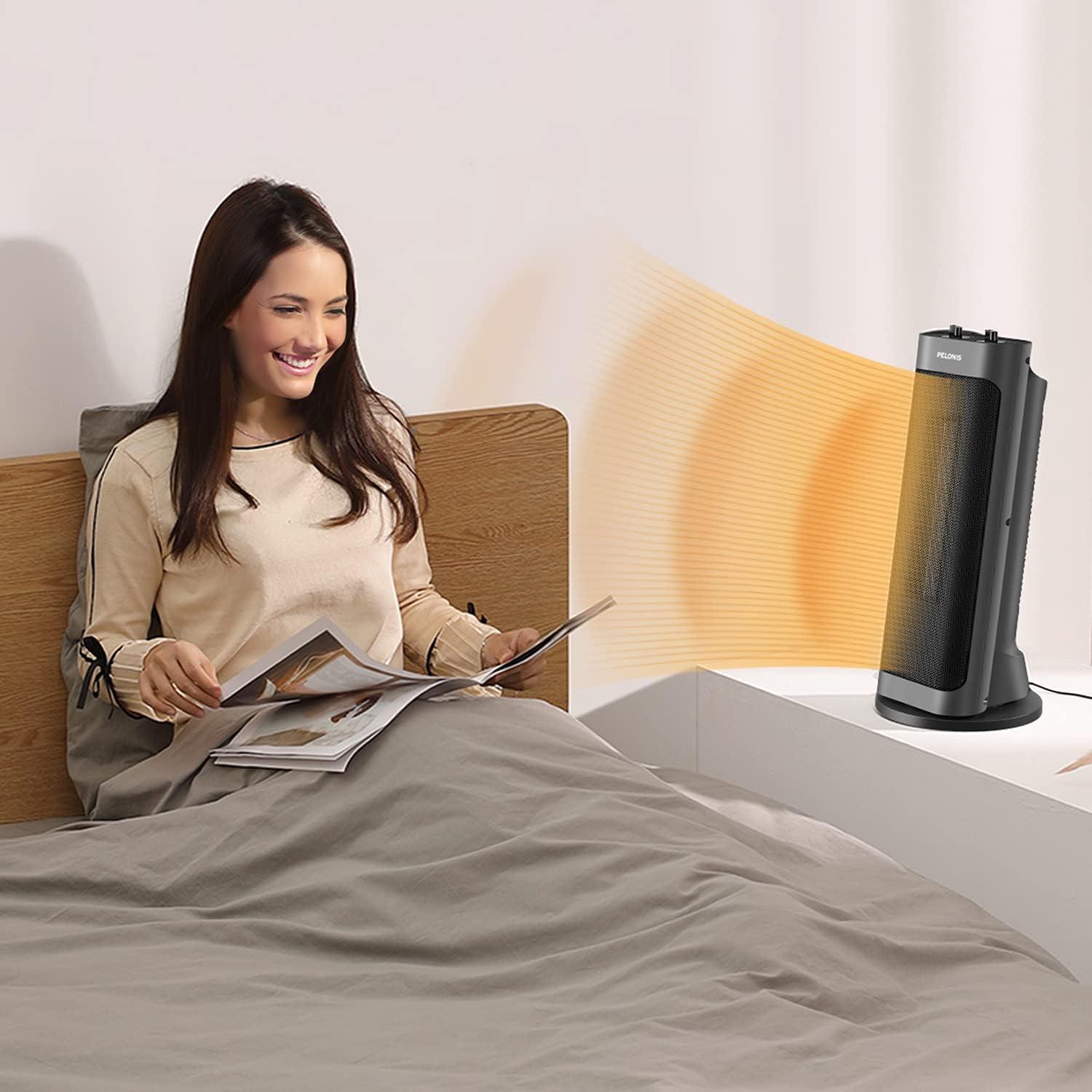 Calefactor PELONIS PTH15A2BGB 1500W Oscilante Portátil