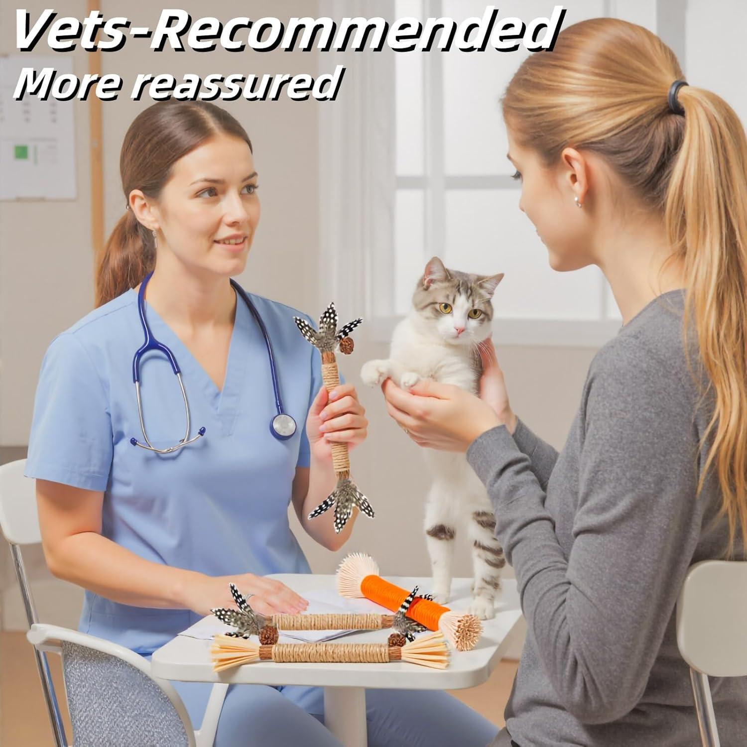 Juguetes para Gatos GREMBEB 12 Palos de Silvervine Natural