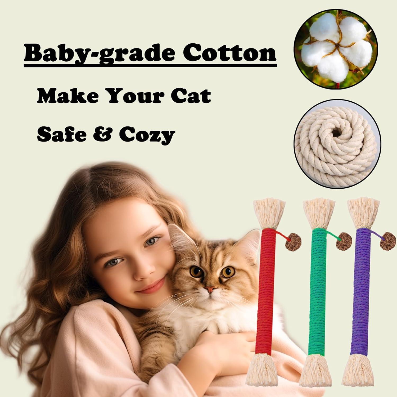 Juguetes para Gatos GREMBEB 12 Palos de Silvervine Natural