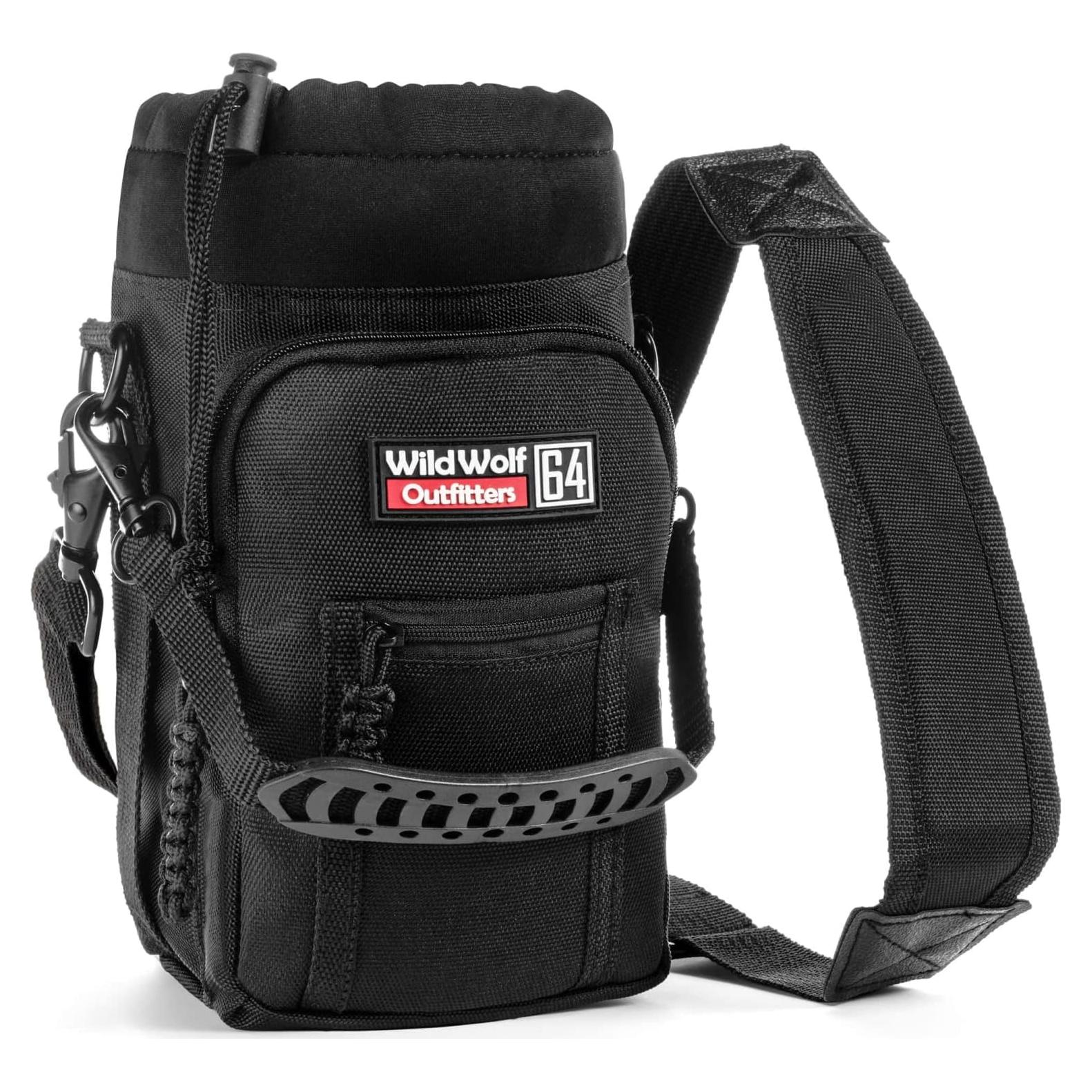 Soporte para Botellas de Agua 64 oz Wild Wolf Outfitters Negro