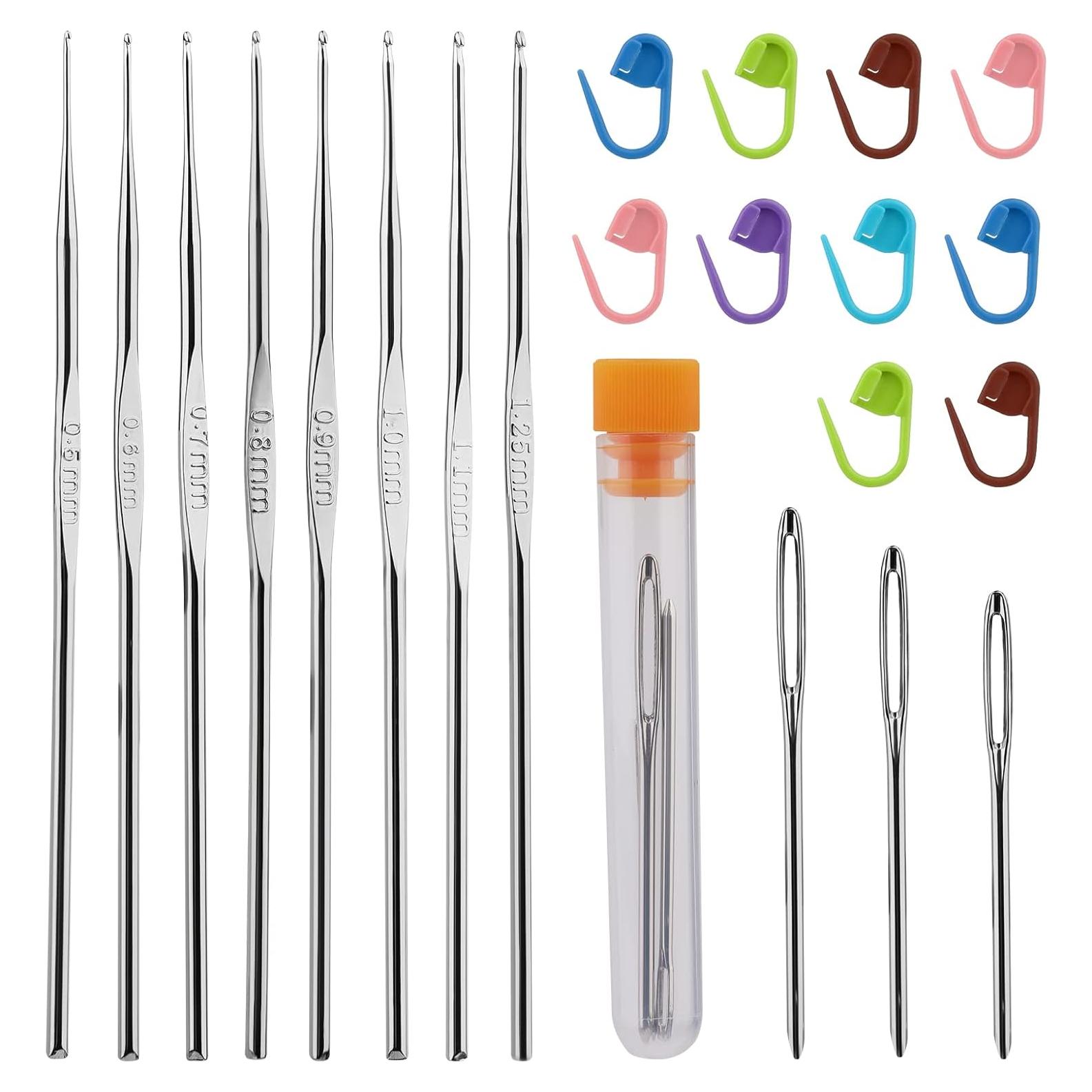 Juego de Ganchillos Ergonómicos MORFEN 22 Pcs para Tejer