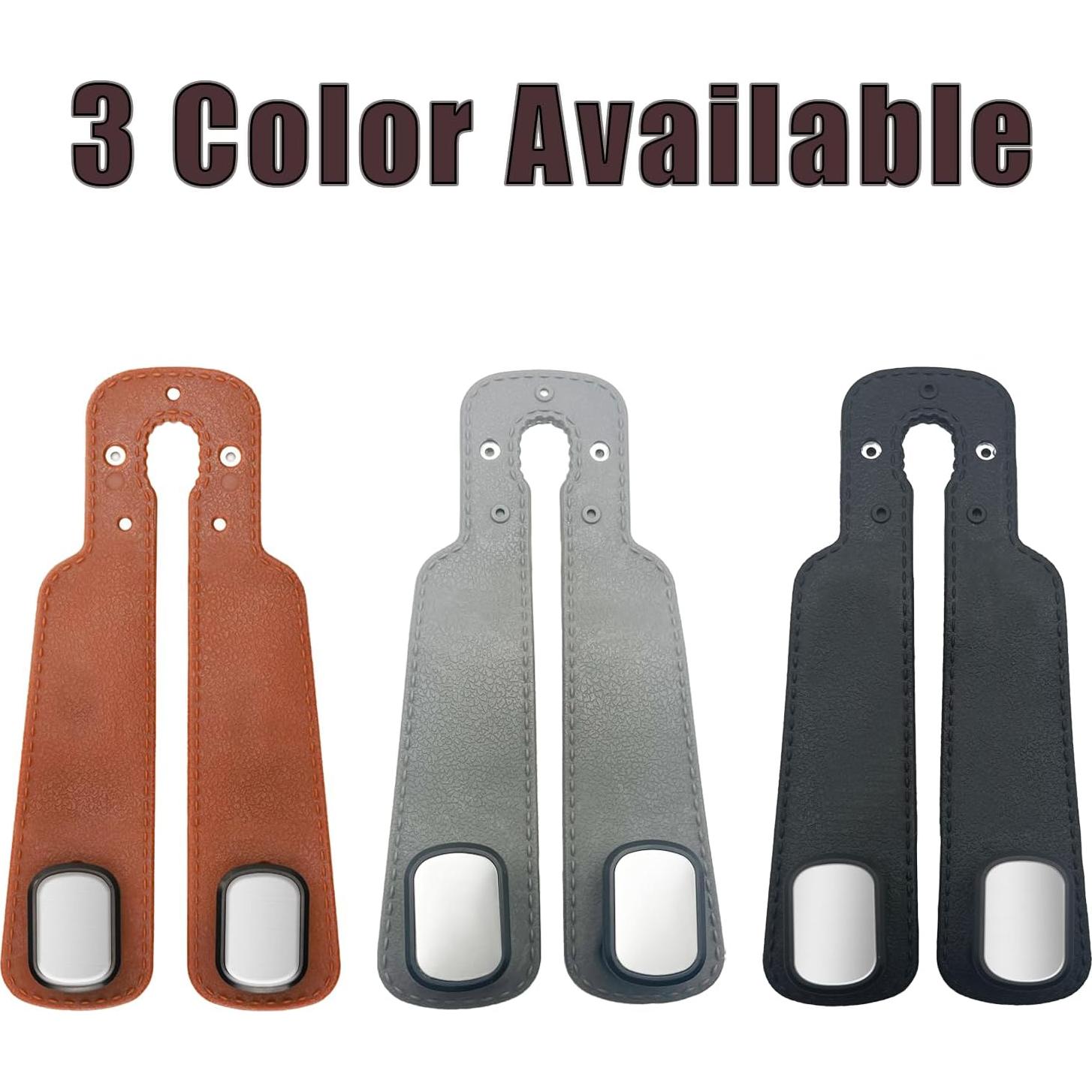 Ganchos Doble para Reposacabezas DEIHAALEN - 2 Pcs Negro