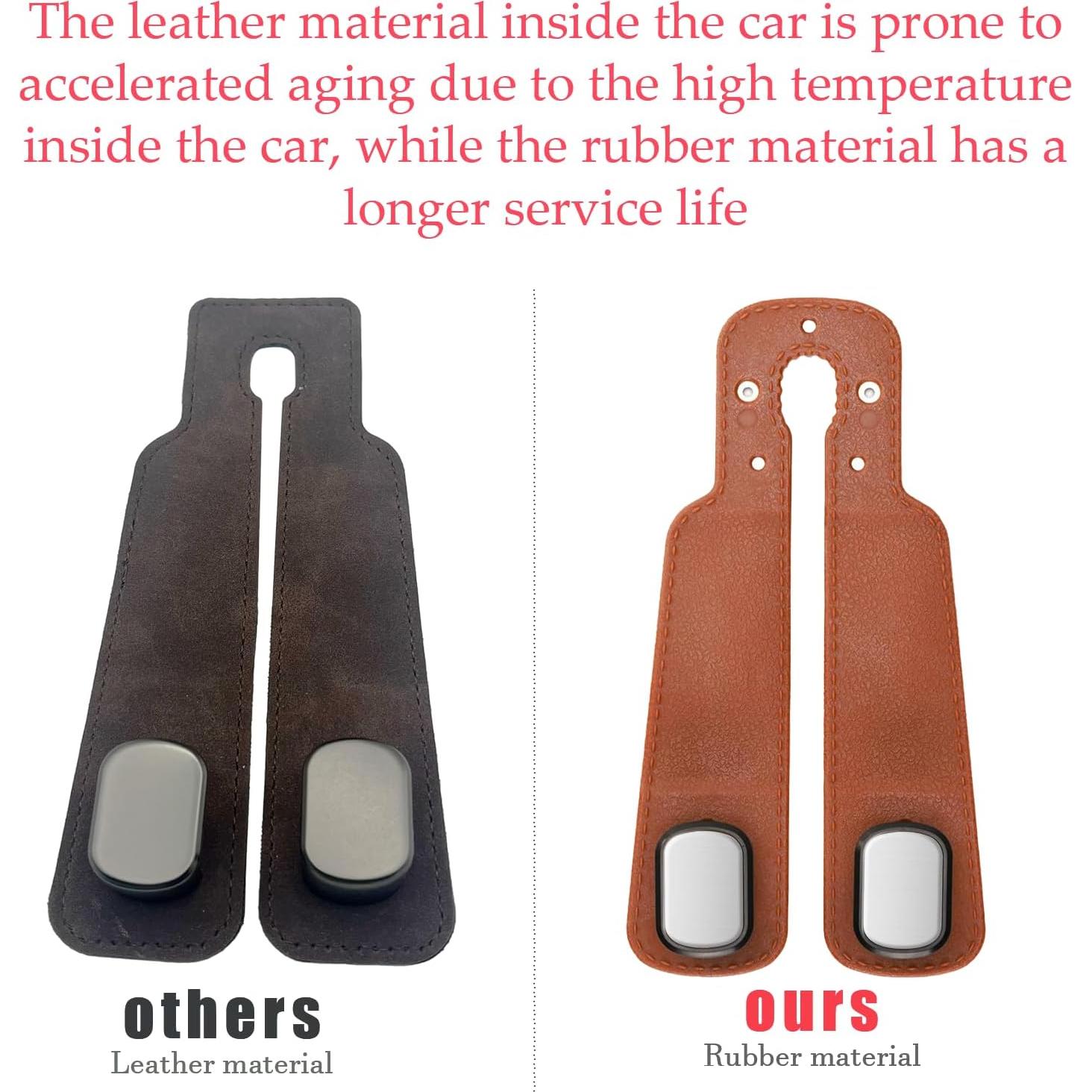 Ganchos Doble para Reposacabezas DEIHAALEN - 2 Pcs Negro