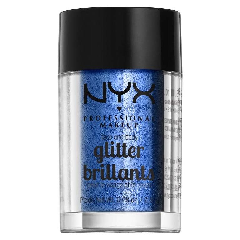 Glitter para Cara y Cuerpo NYX Azul 2.27g - Brillo Intenso