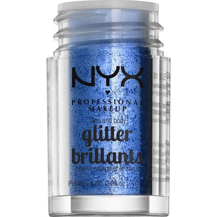 Glitter para Cara y Cuerpo NYX Azul 2.27g - Brillo Intenso