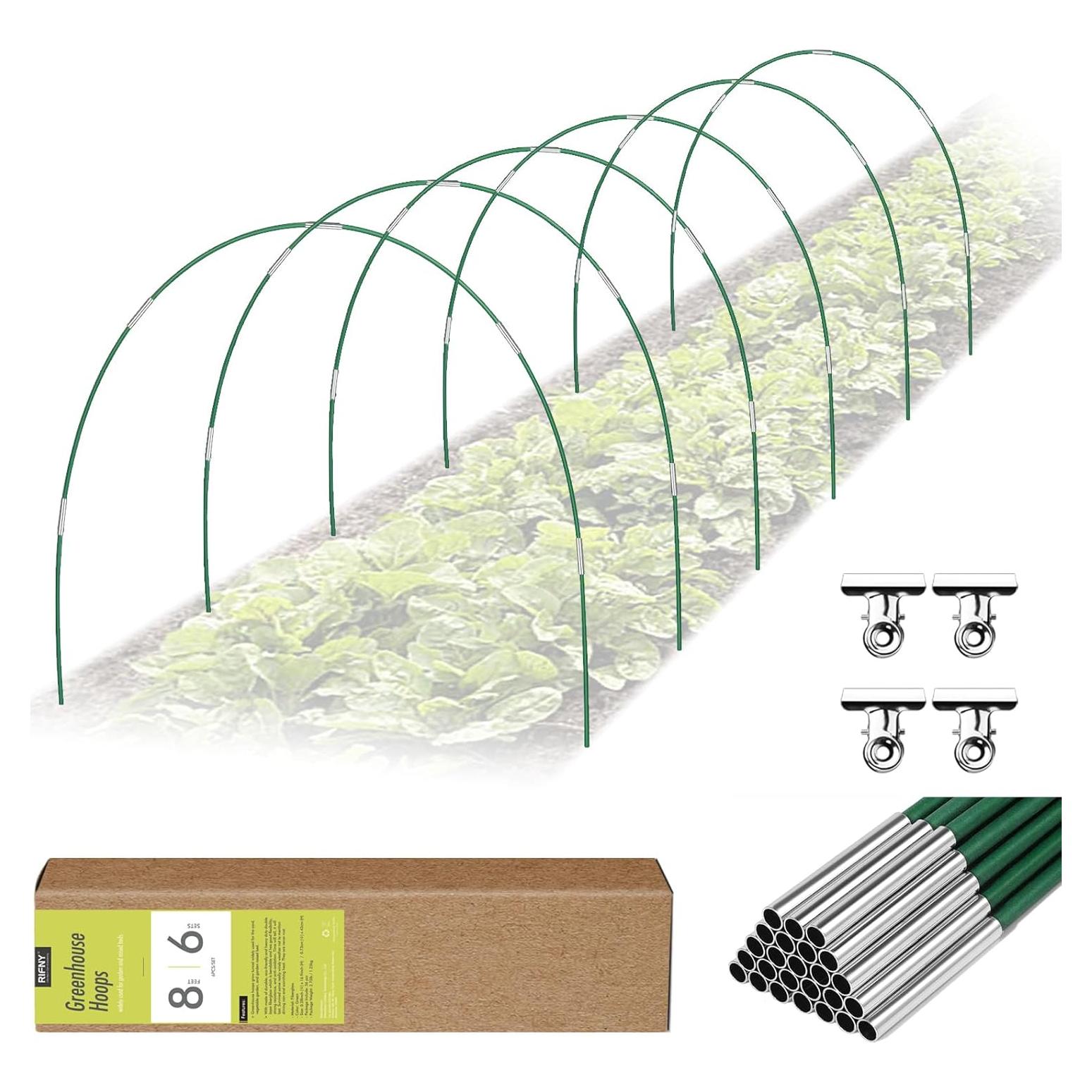 Kit de Arcos de Jardín Rifny 36 Piezas 43 cm Fibra de Vidrio