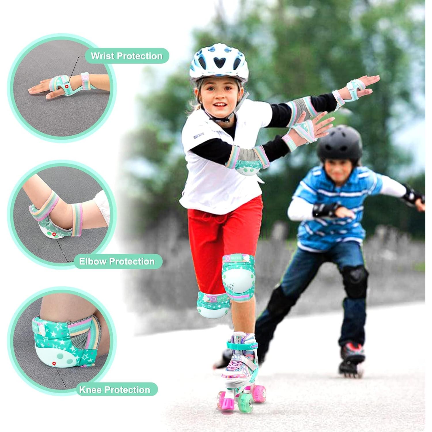 Conjunto Protector Infantil SULIFEEL 7 en 1 Verde Pequeño